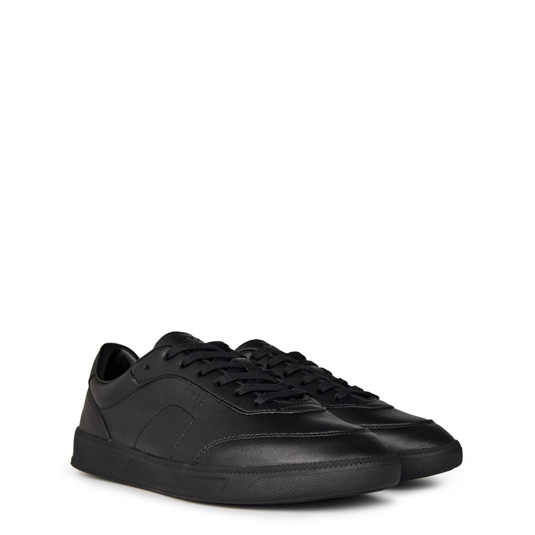 Boss BOSS Leather Trainers with Logo Detail   Premium Construction (Brandon)