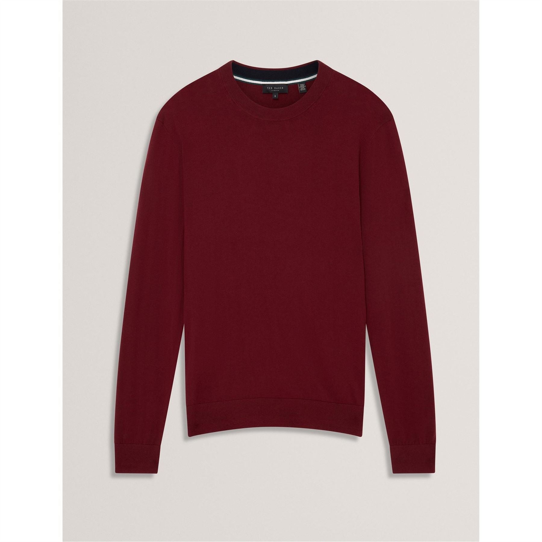 Ted Baker Merino Crew Neck Long Sleeve Sweater