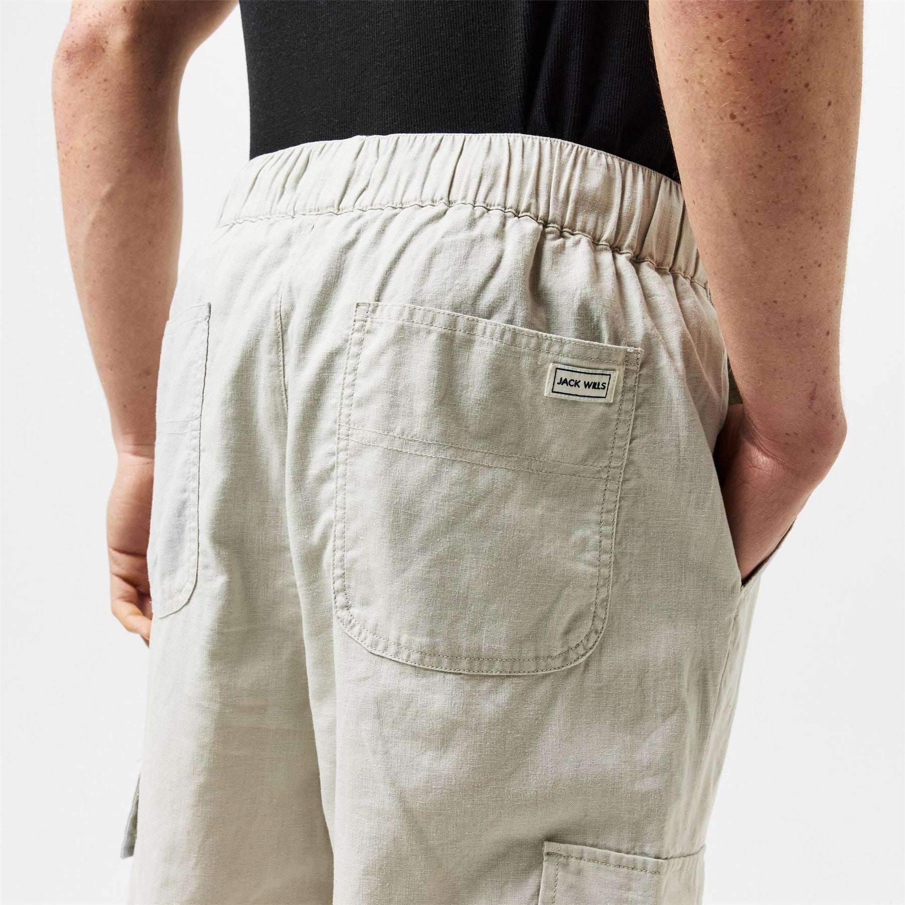 Jack Wills Linen Cargo Trousersr