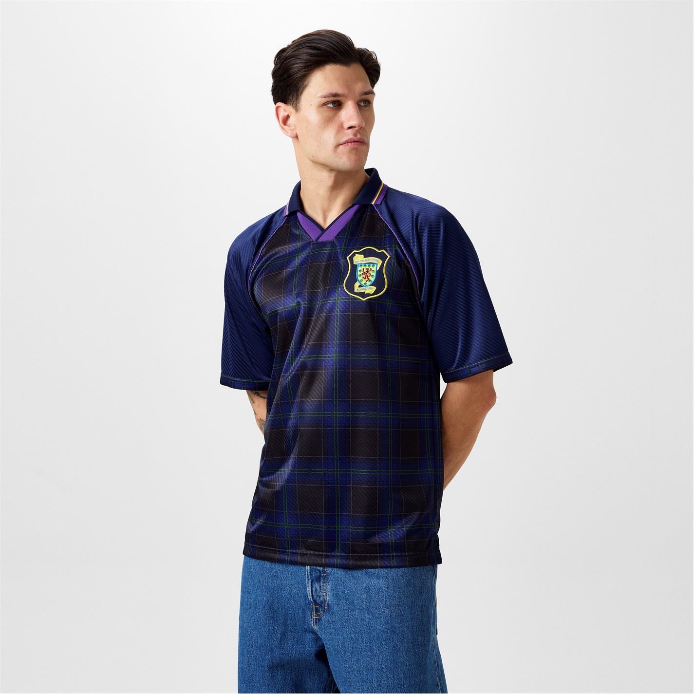 Score Draw Scotland 96 V Neck Regular Fit T Shirt
