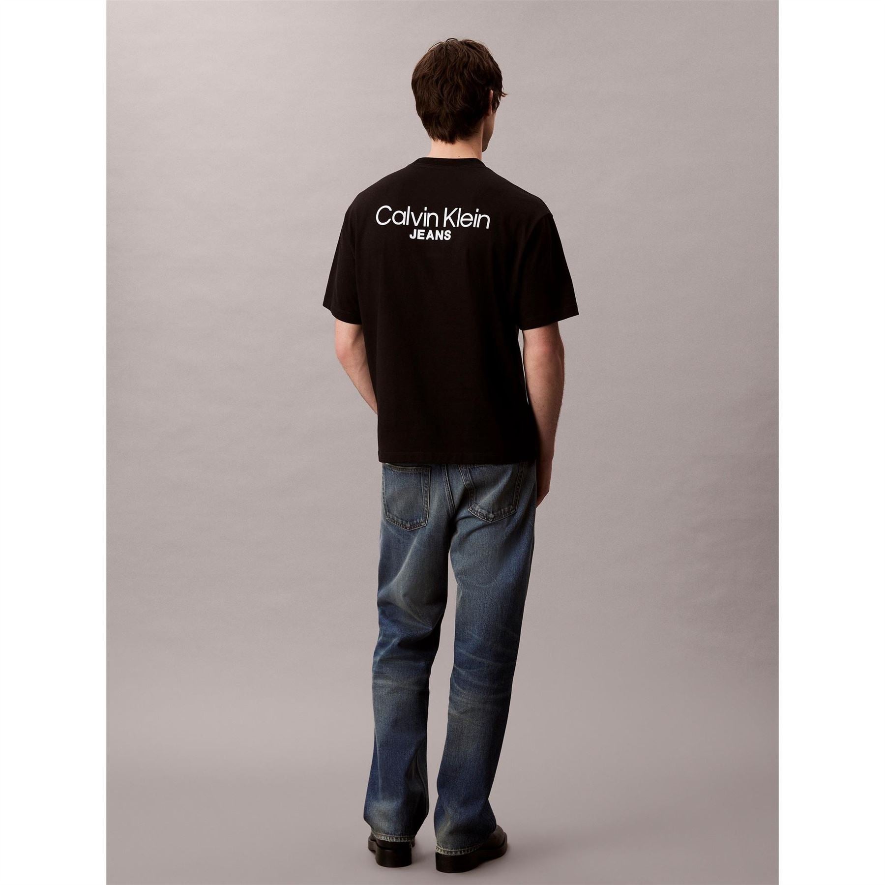 Calvin Klein Jeans Back Print Crew Neck Short Sleeve T-Shirt
