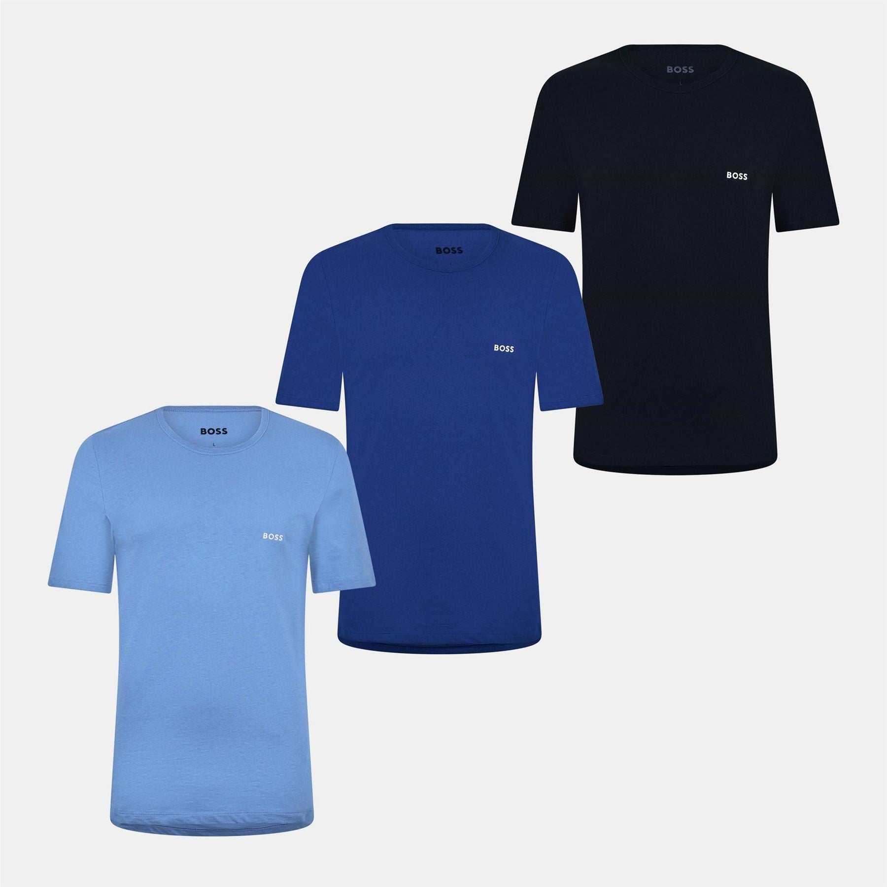 Boss BOSS Bodywear 3 Pack Premium Cotton T Shirts   Crew Neck