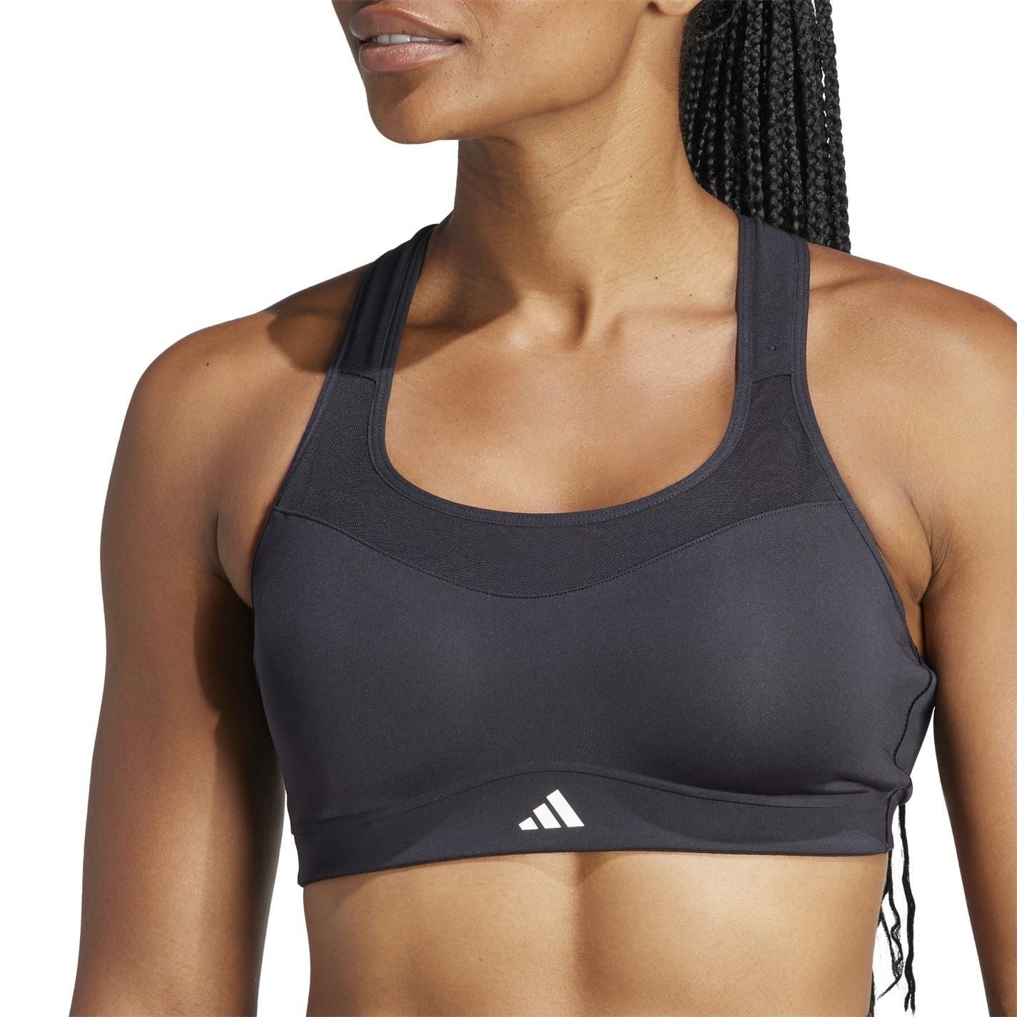 adidas Snug Fit Cropped Spaghetti Straps Sports Bra