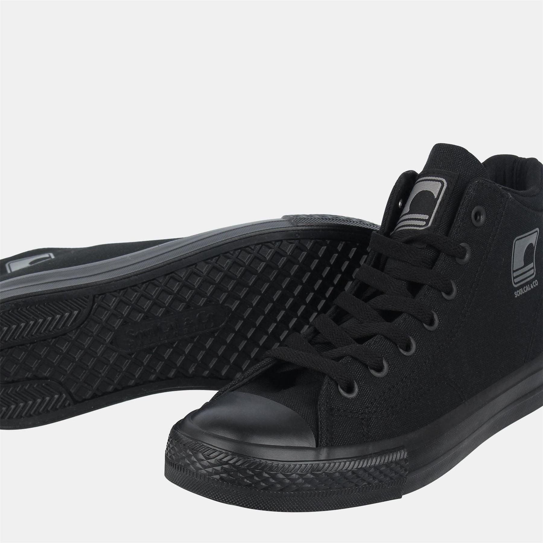 SoulCal Kids Canvasas Lace Up High Top Trainers