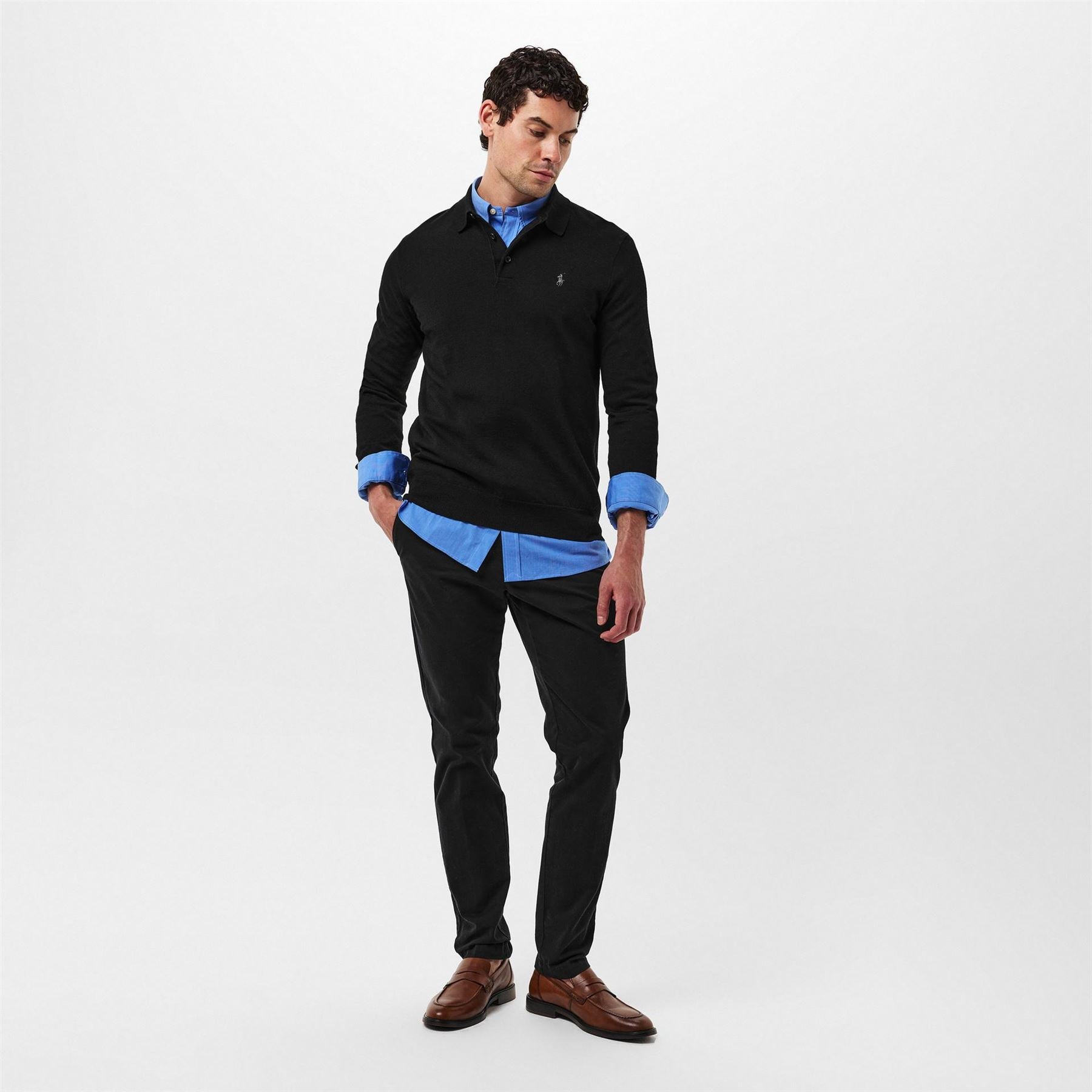 Polo Ralph Lauren Merino Collared Long Sleeve Sweater