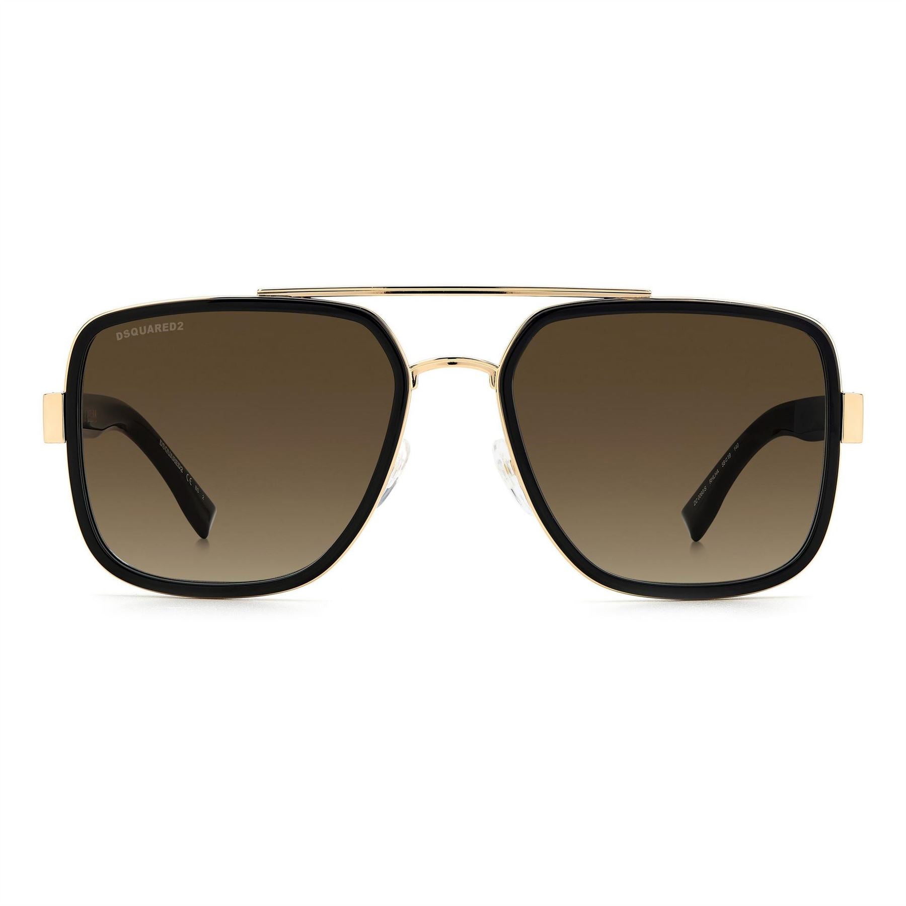 DSquared2 Double Bridge Square Aviator Sunglasses