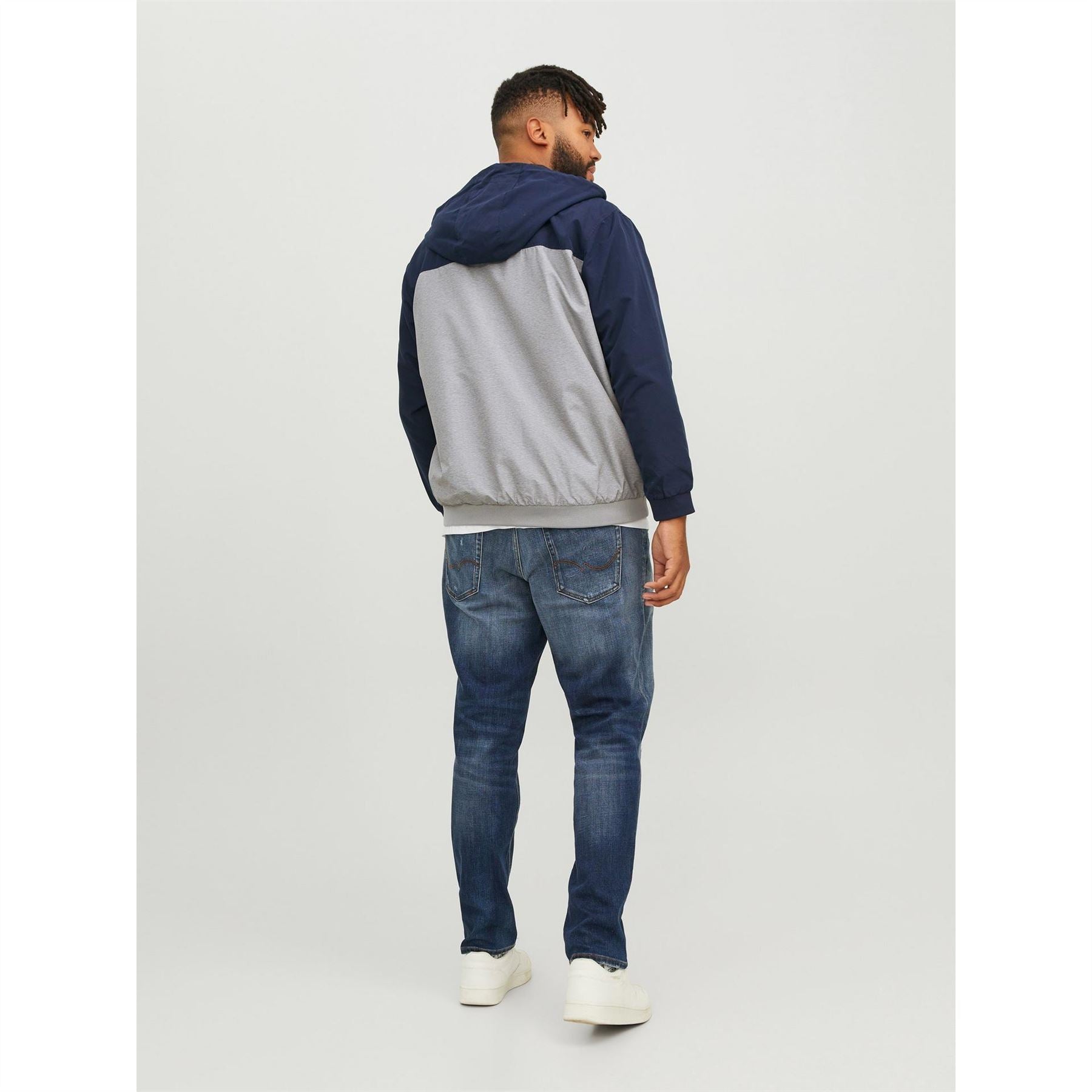 Jack and Jones Mens Hooded Bomber Plus Size