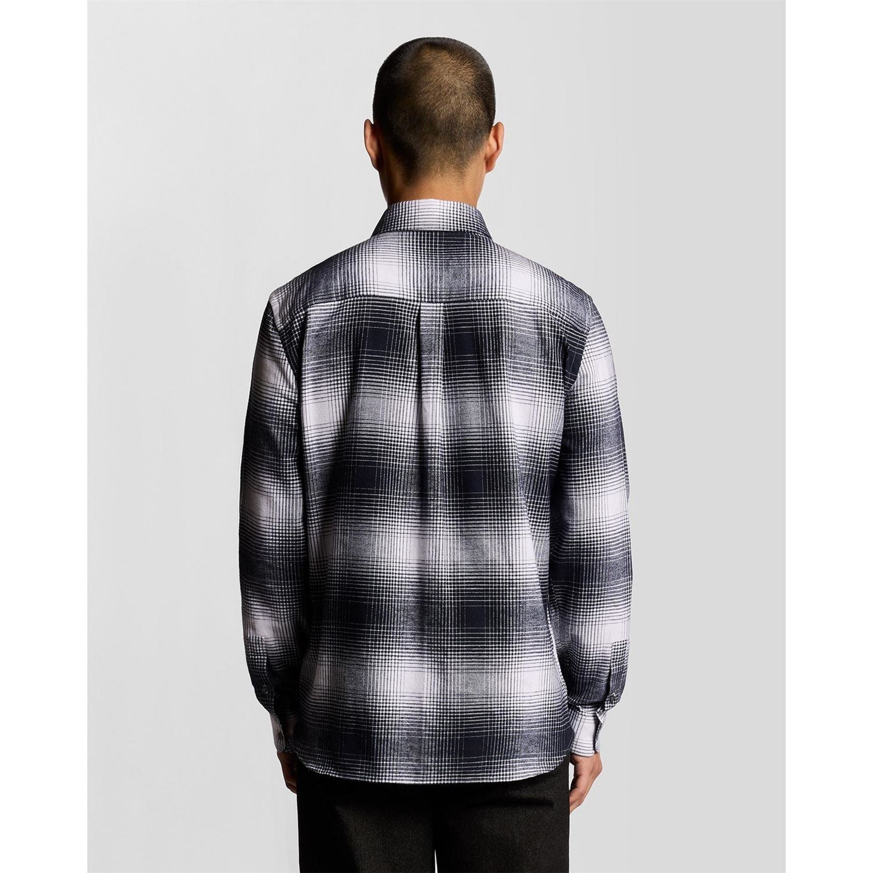 Lyle and Scott Flannel Collared Neck Long Sleeve Shirt