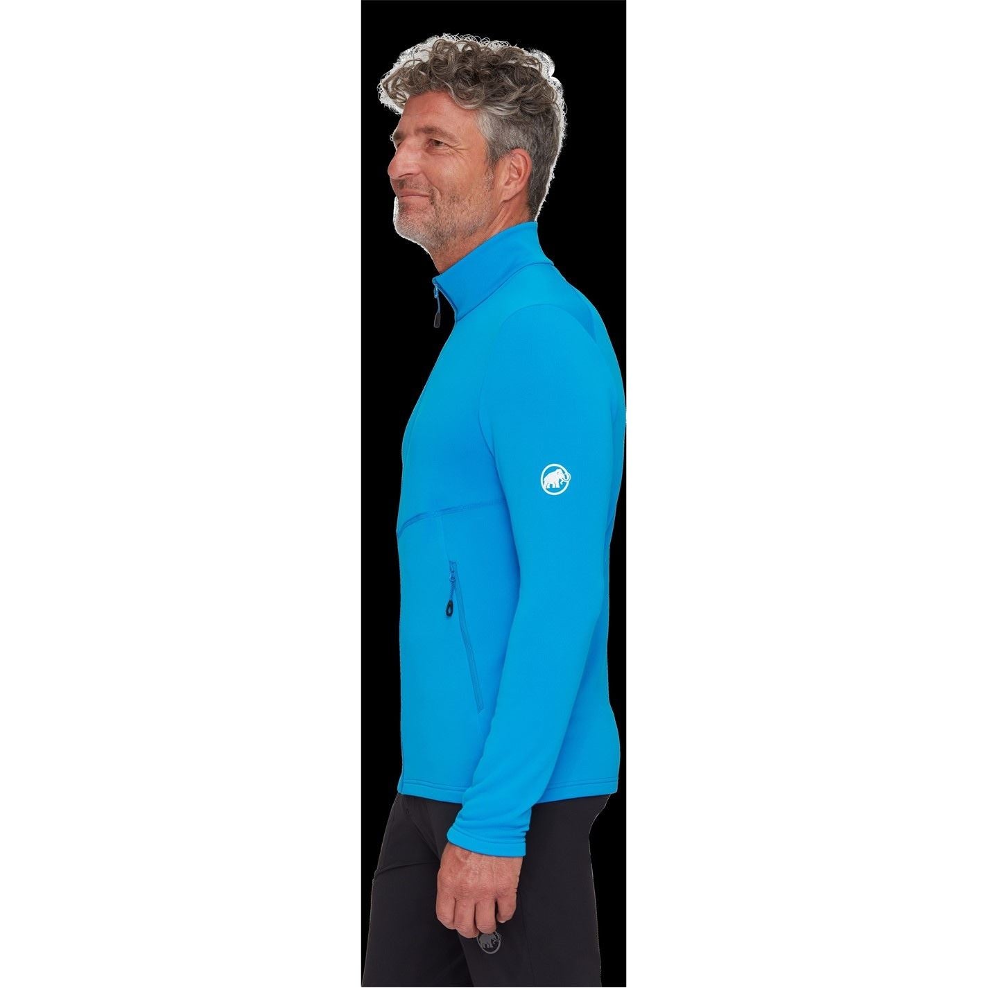 Mammut Aconc Solid Patterned Full Zipper Ribbed Cuff Jacket