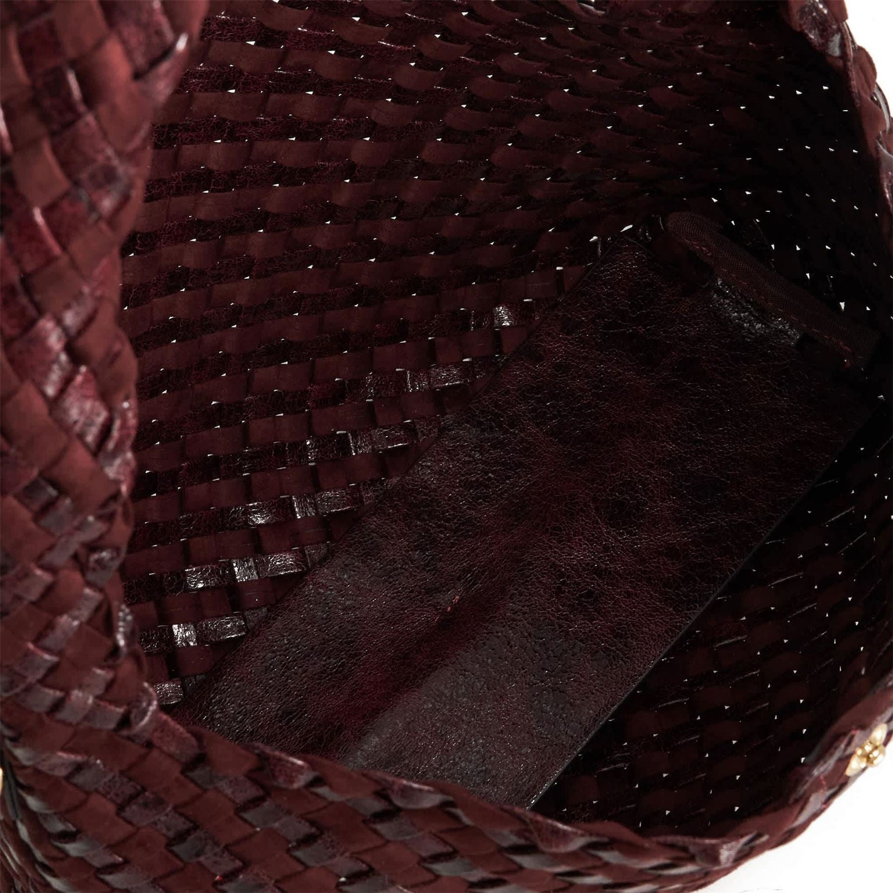 Dune London Delegating Basket Weave Hobo Bag with Chain