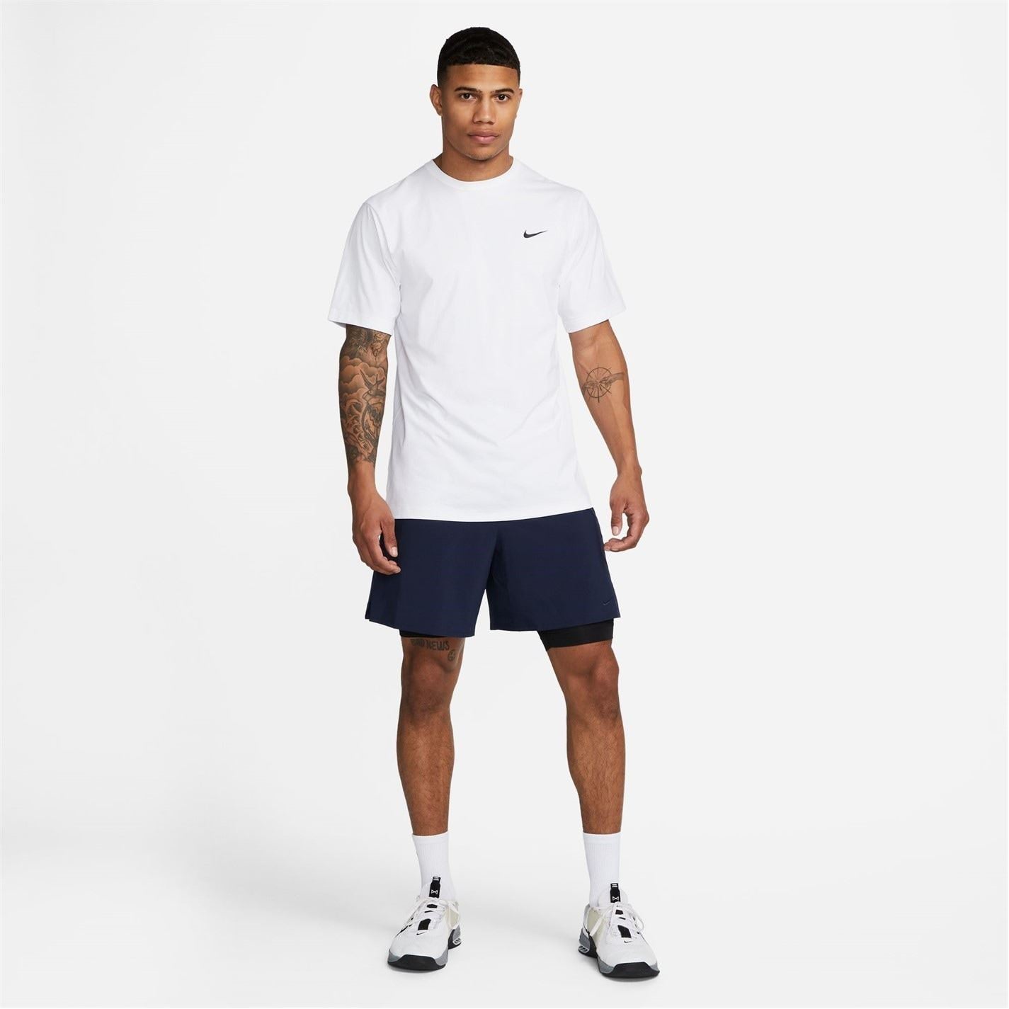 Nike Mens Dri Fit Uv Hyverse Short Sleeve Fitness Top