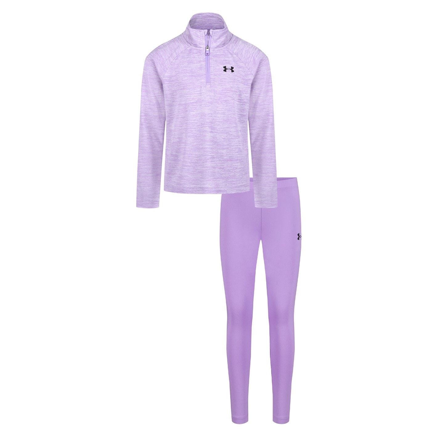 Under Armour Quarter Zip Neck Long Sleeve Sweater Top Pant Set