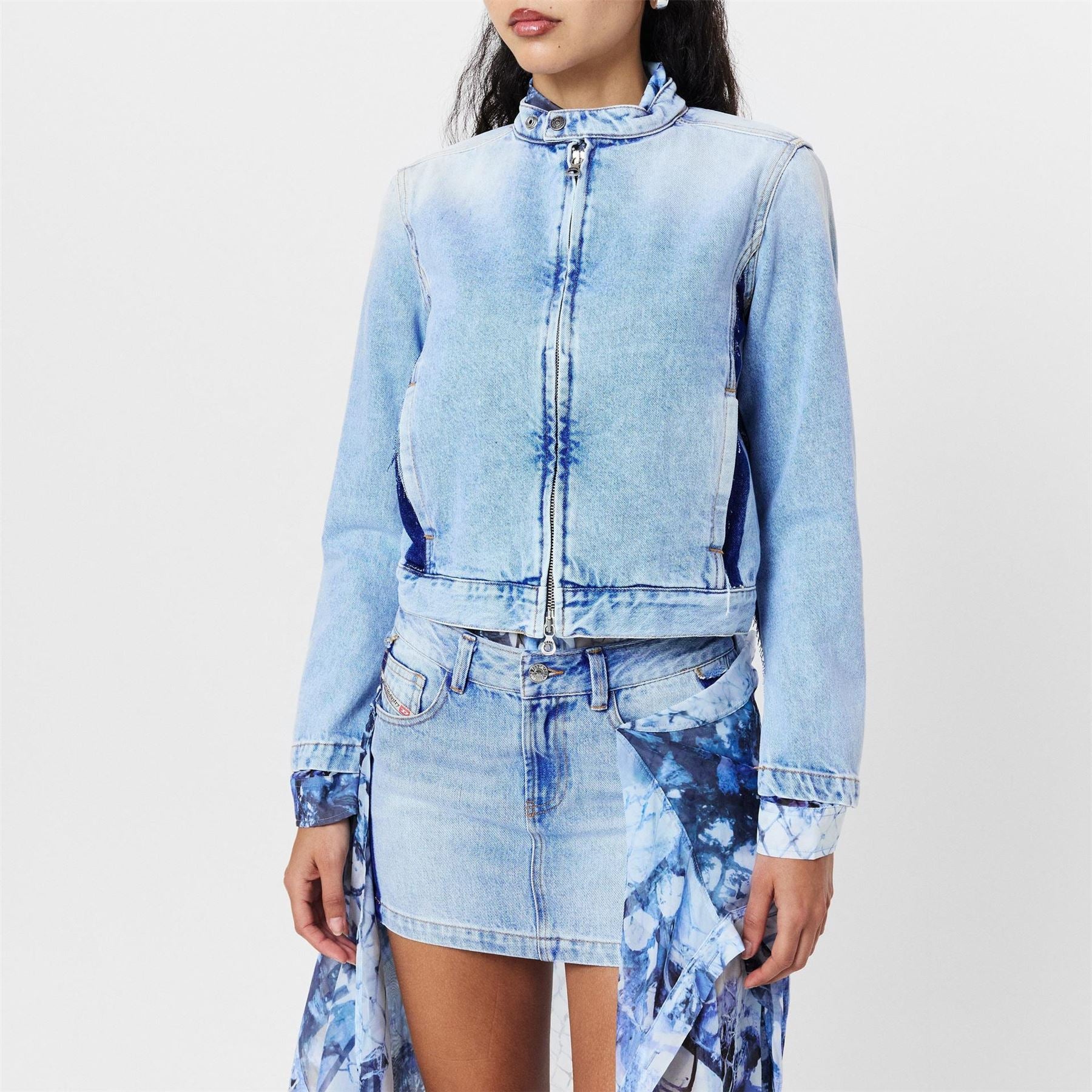 Diesel De-Glory Stone Wash Denim Jacket