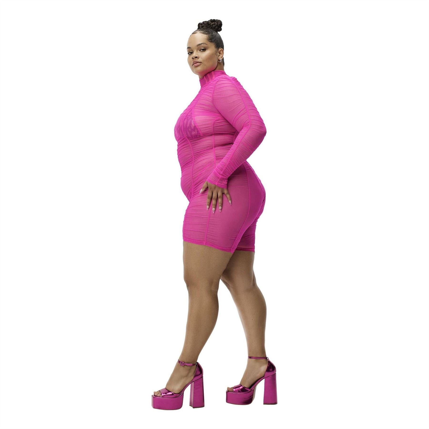 adidas Originals Mesh High Neck Long Sleeve Unitard