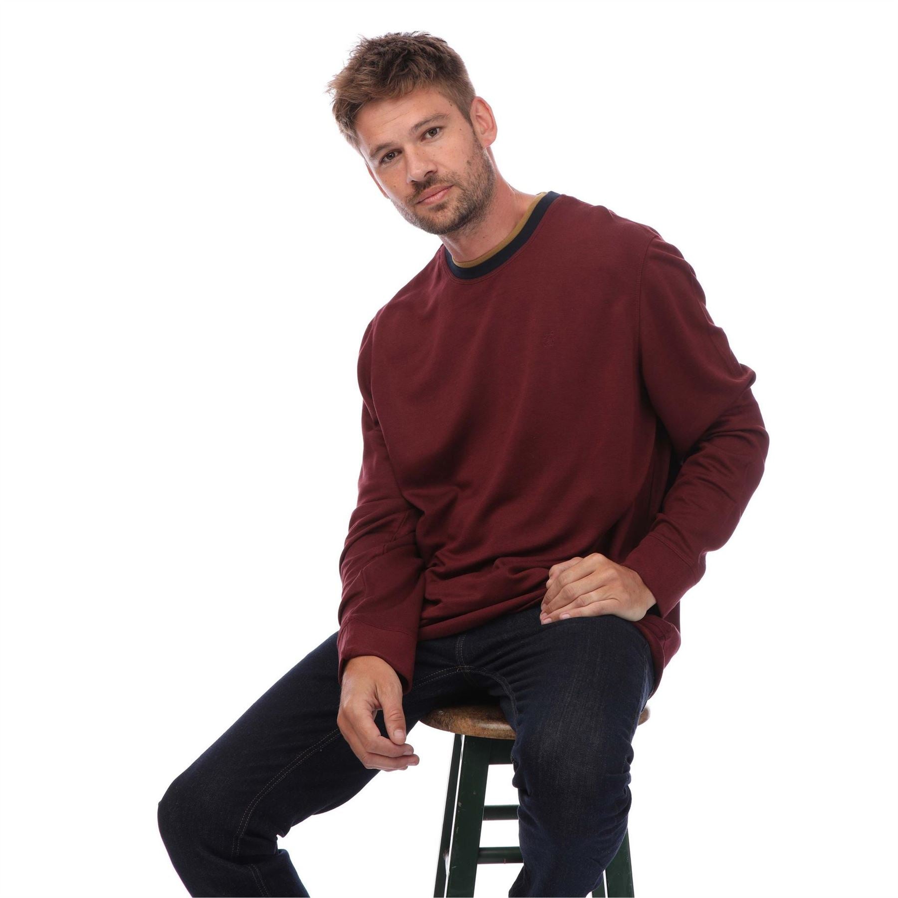 Ted Baker Crew Neck Long Sleeve Regular Fit Sweater
