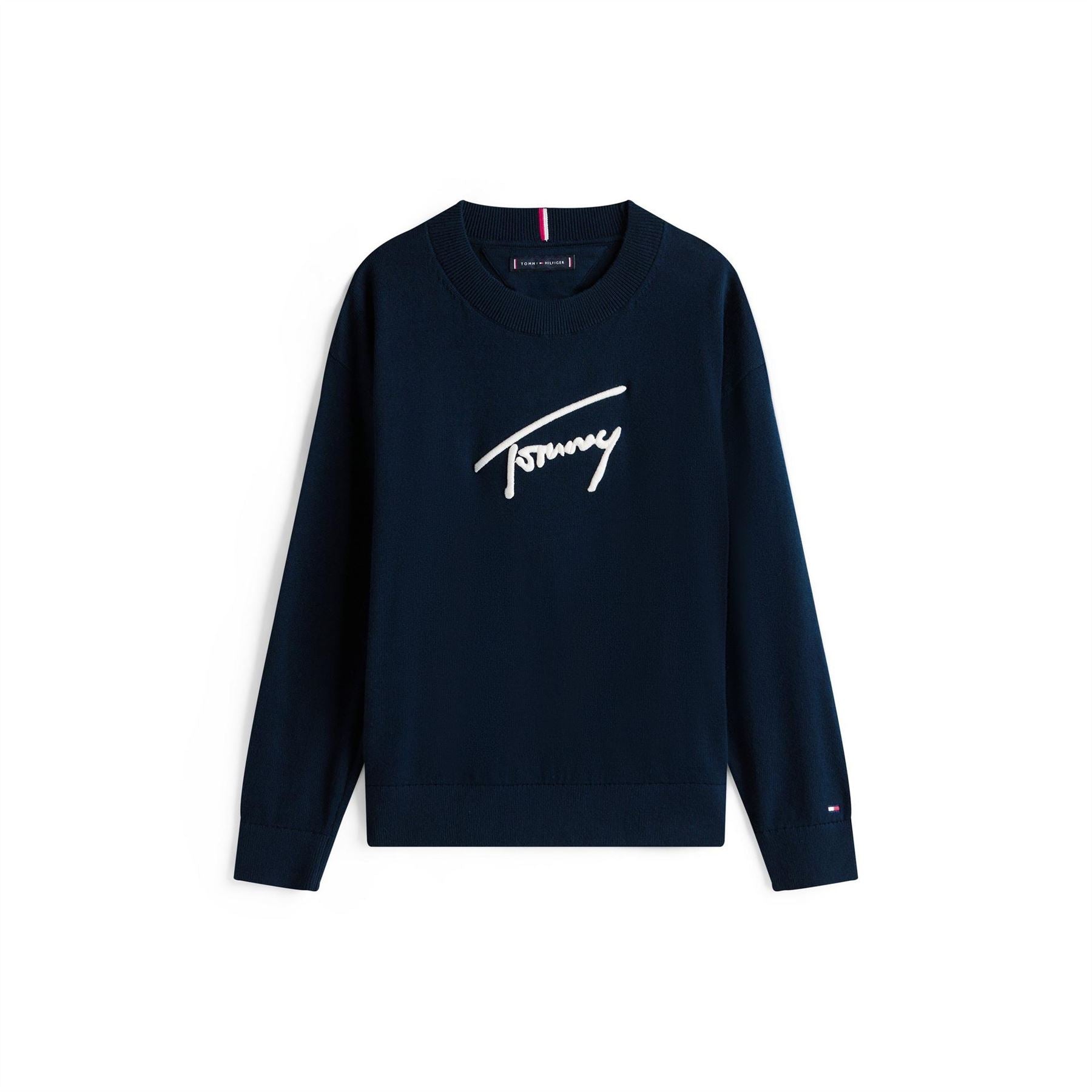 Tommy Hilfiger Graphic Soft Knit Crew Neck Jumper