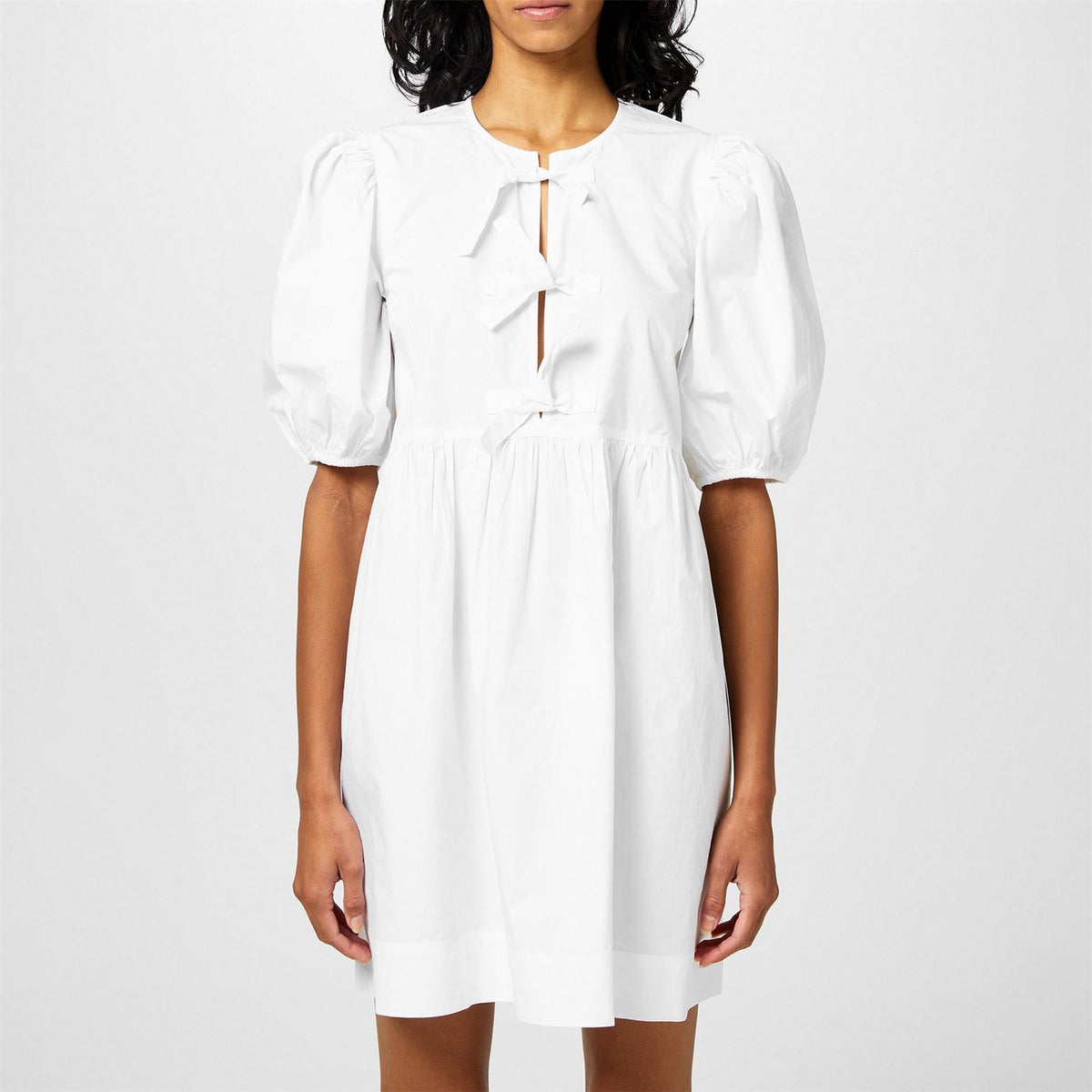 Ganni Tie Mini Dress