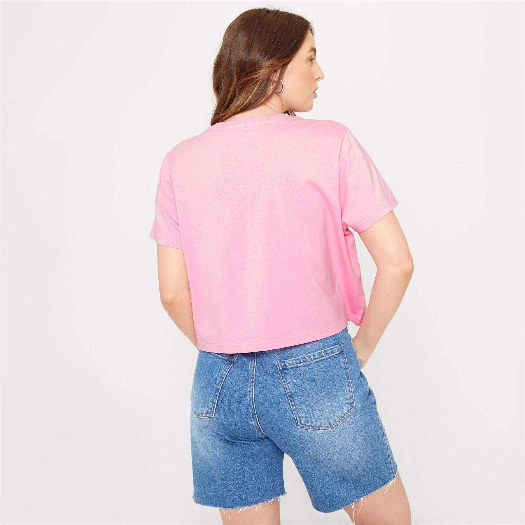 Be You Boxy Fit Cropped Crew Neck T-Shirt