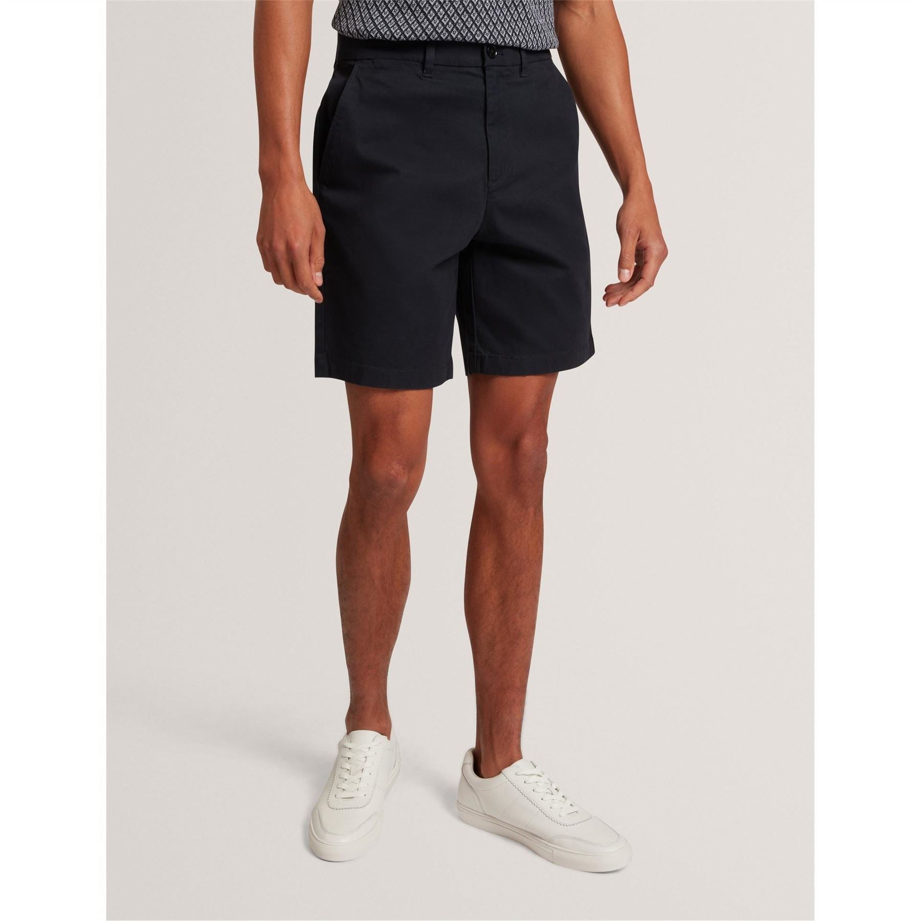 Ted Baker Solid Patterned Chino Shorts