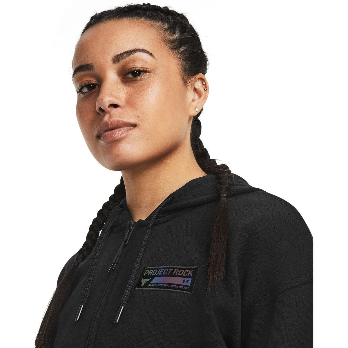 Under Armour Womens Armour Pjt Rck Hw Terry FulL-Zip Q4 Fleece