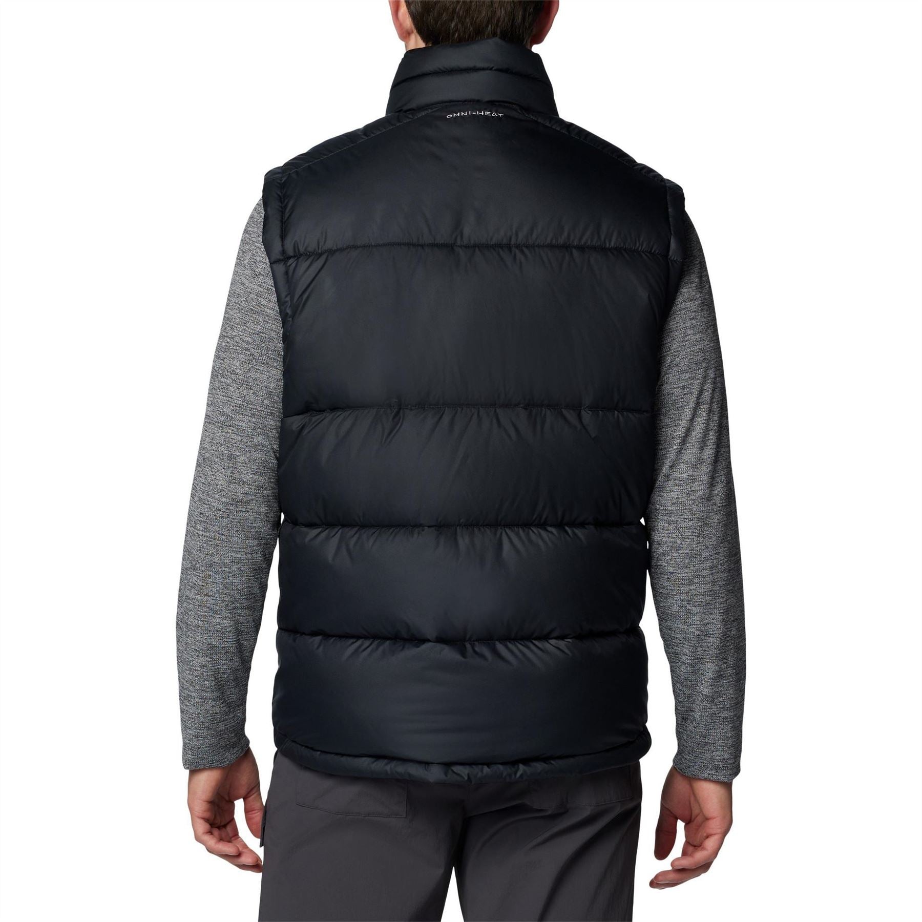 Columbia Pike Lake Solid Patterned Zipped Pocket Puffer Coat