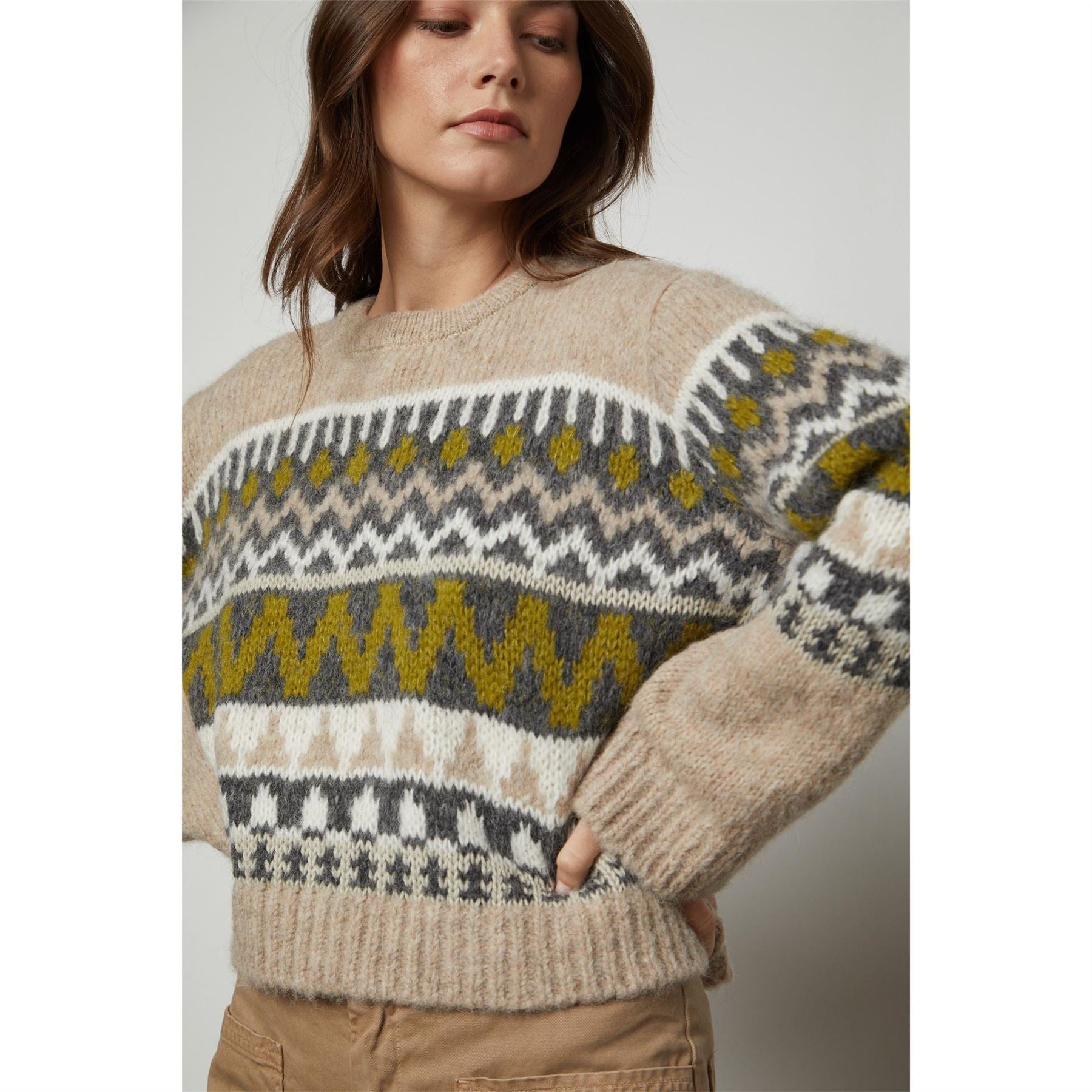 Velvet by Graham and Spencer Regular Fit Crew Neck Long Sleeve Sweater