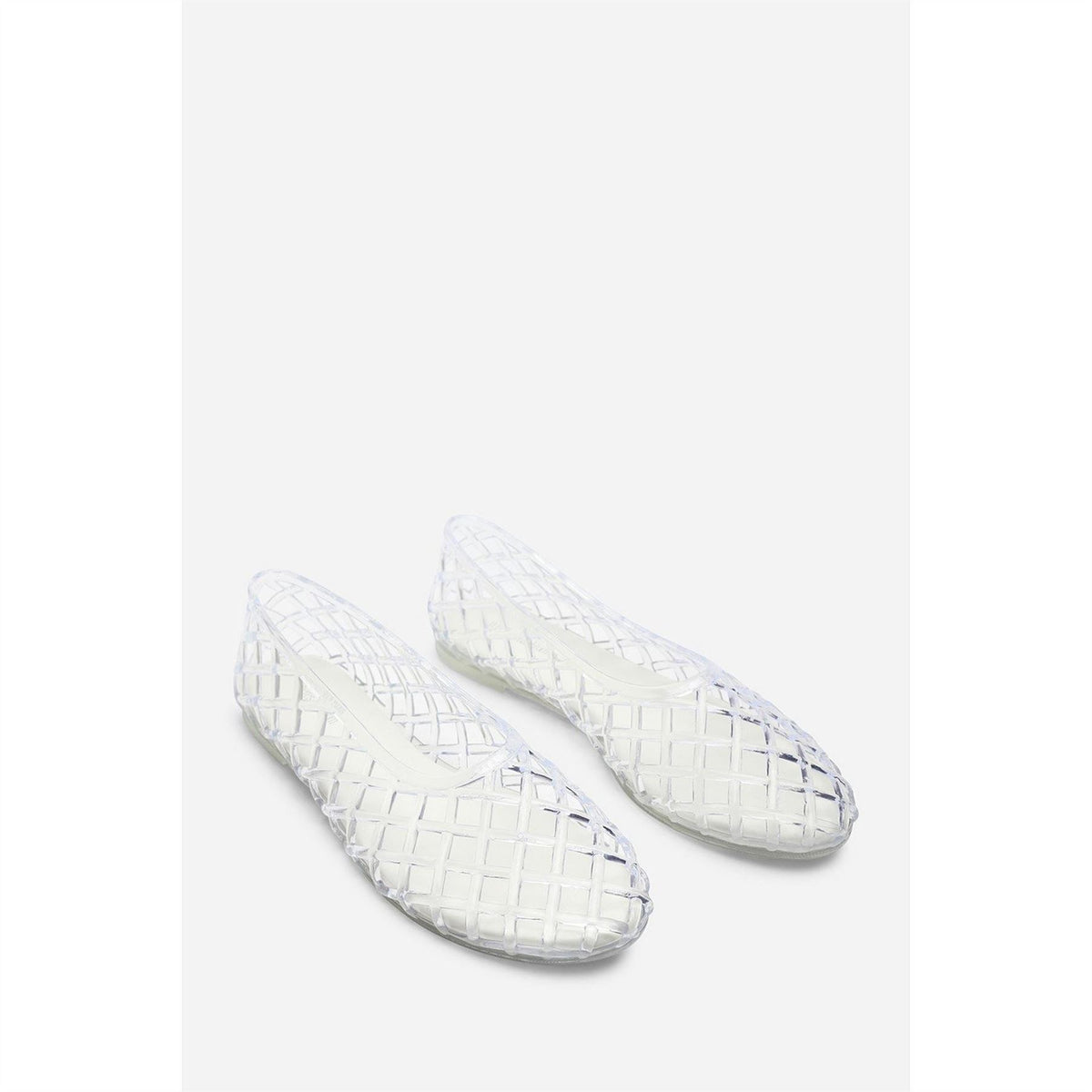 Wheres That From Clear Jelly Ballet Pumps