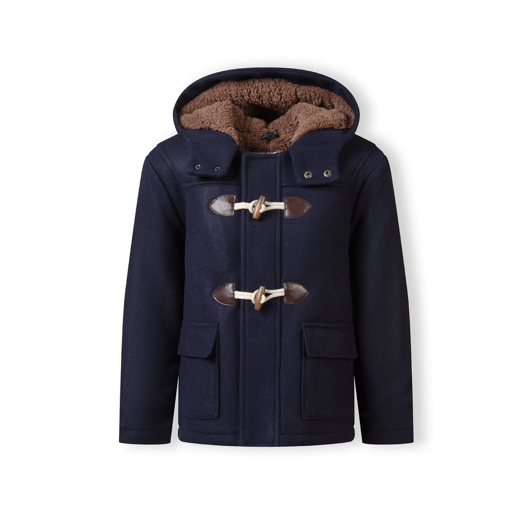 Minoti Boys Duffle Coat With Toggle Closure Navy