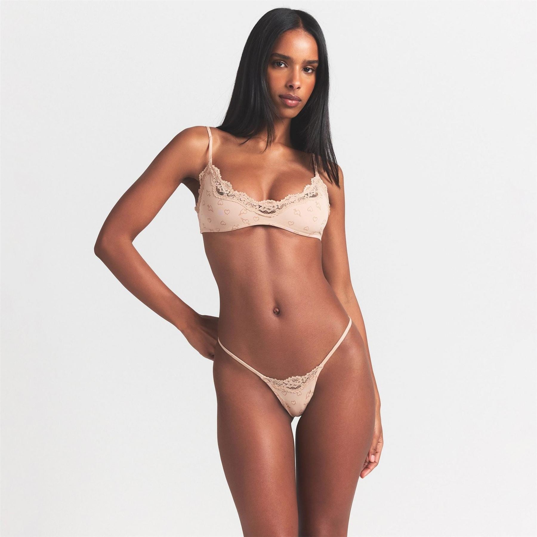 SKIMS Fits Everybody Lace Scoop Bralette