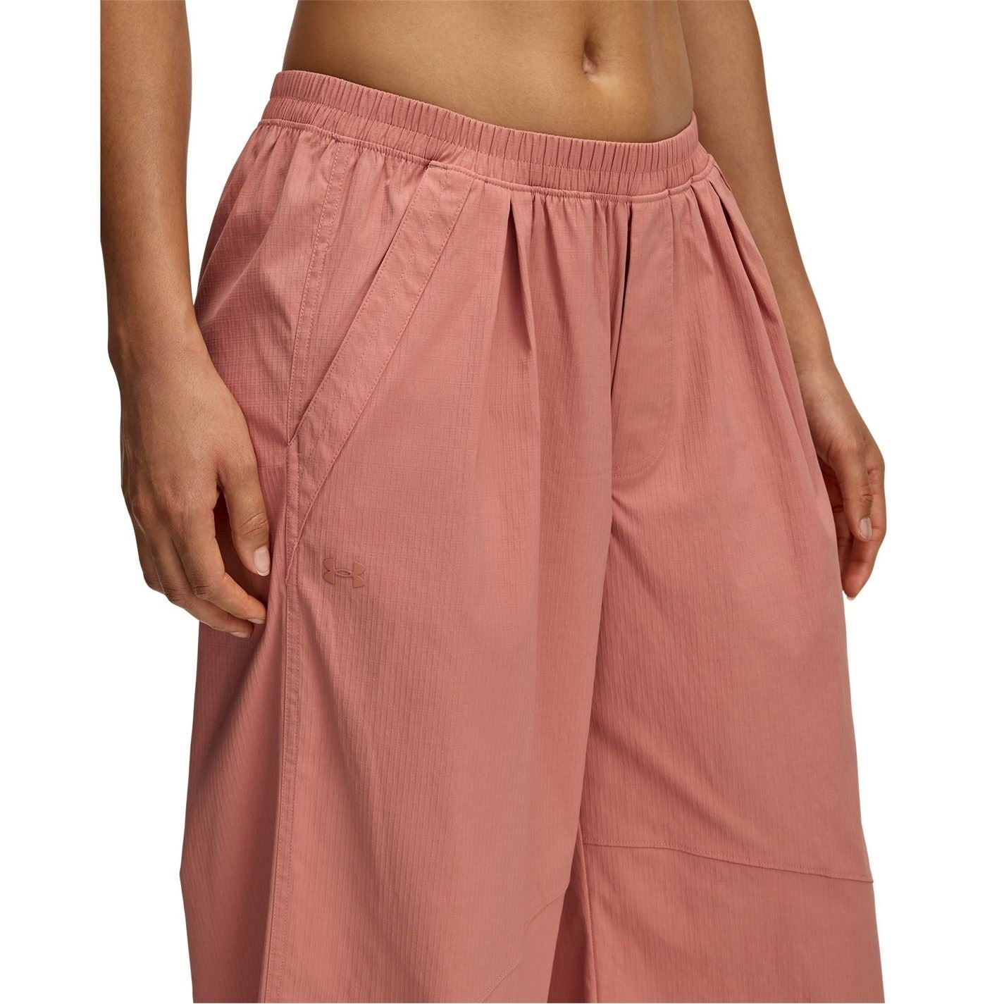 Under Armour Solid Patterned Parachute Wide Leg Pants