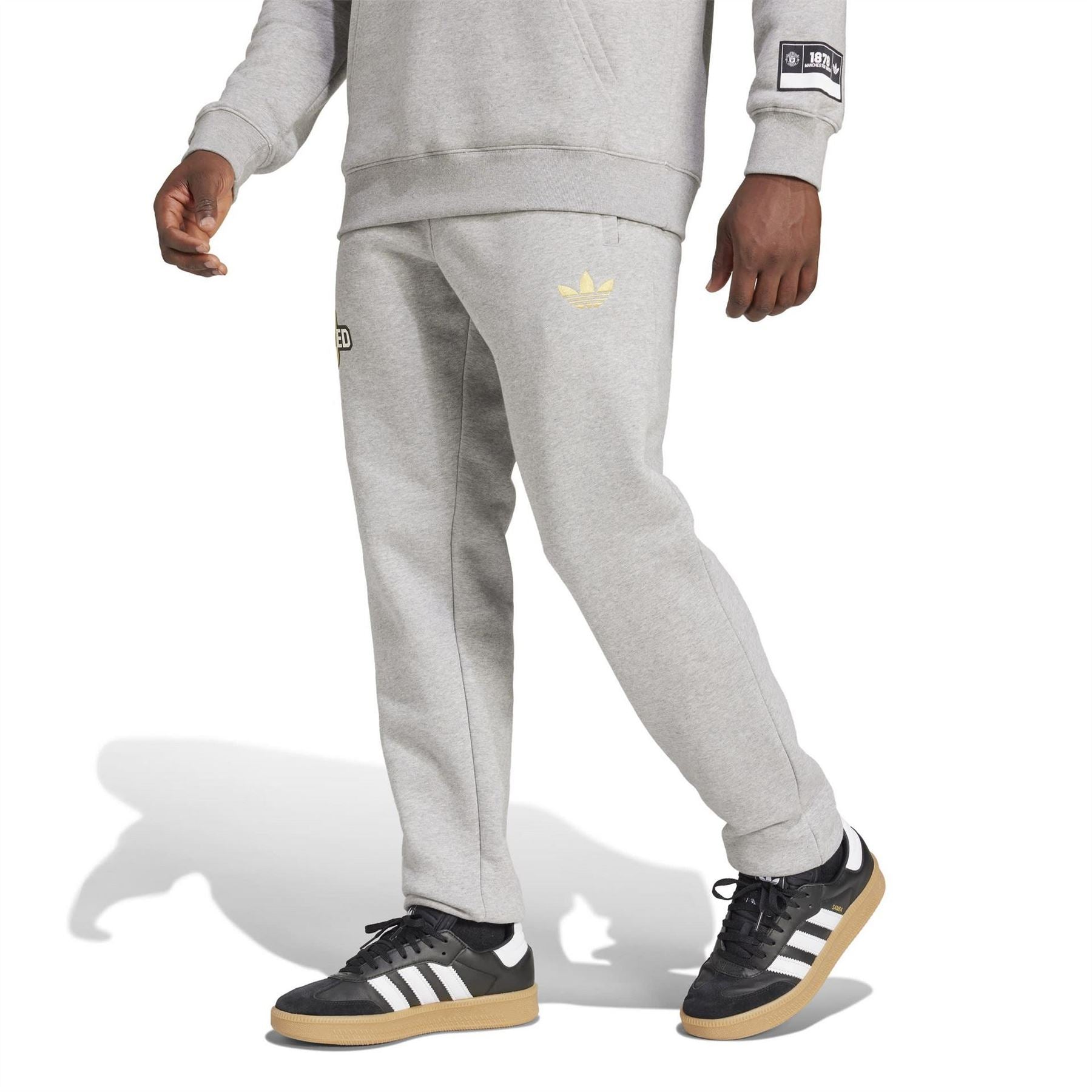 adidas Mens Manchester United Vrct Tracksuit Bottoms