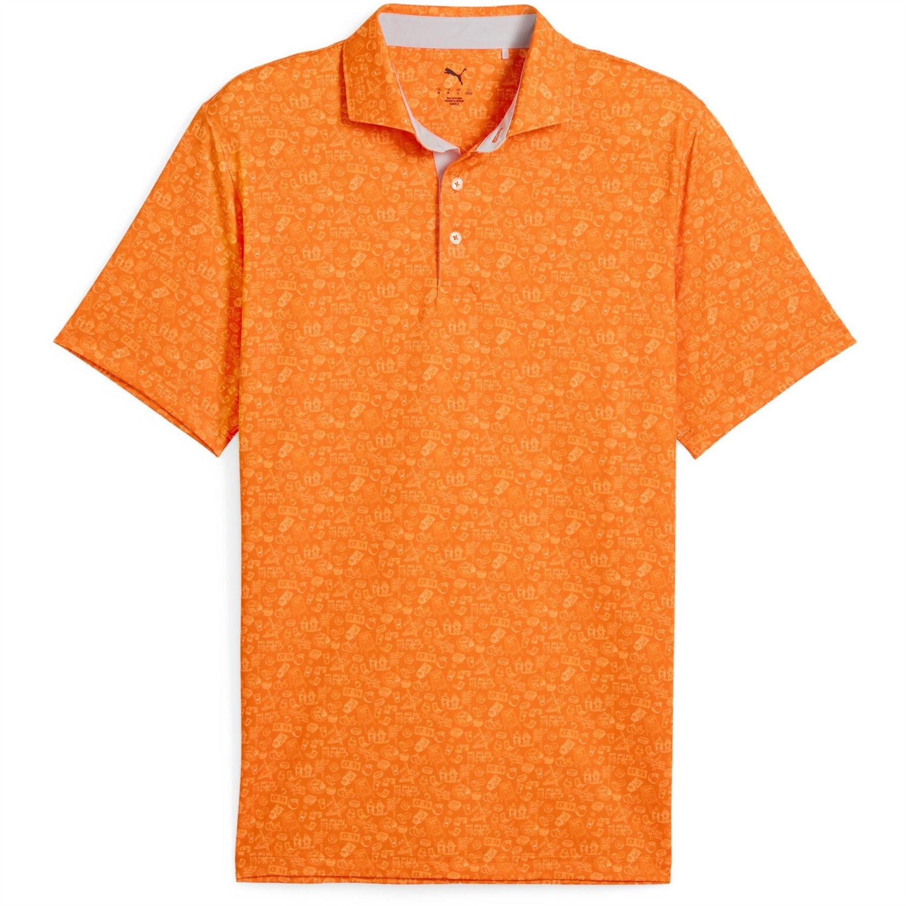 Puma Mens Mattr Peach Stand Polo Shirt