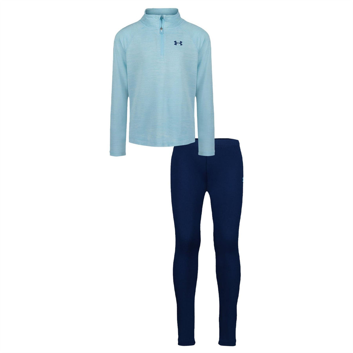 Under Armour Quarter Zip Neck Long Sleeve Sweater Top Pant Set