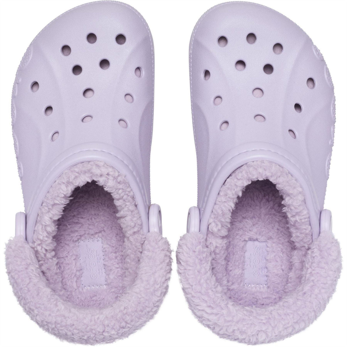 Crocs Baya Lined Fuzz Strap Mule Slippers