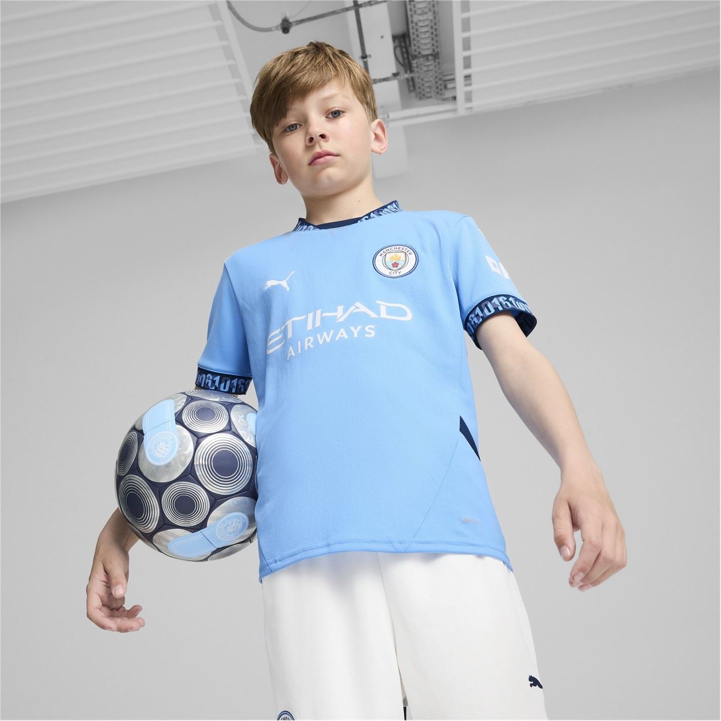 Puma Manchester City Home Shirt 2024 2025 Juniors