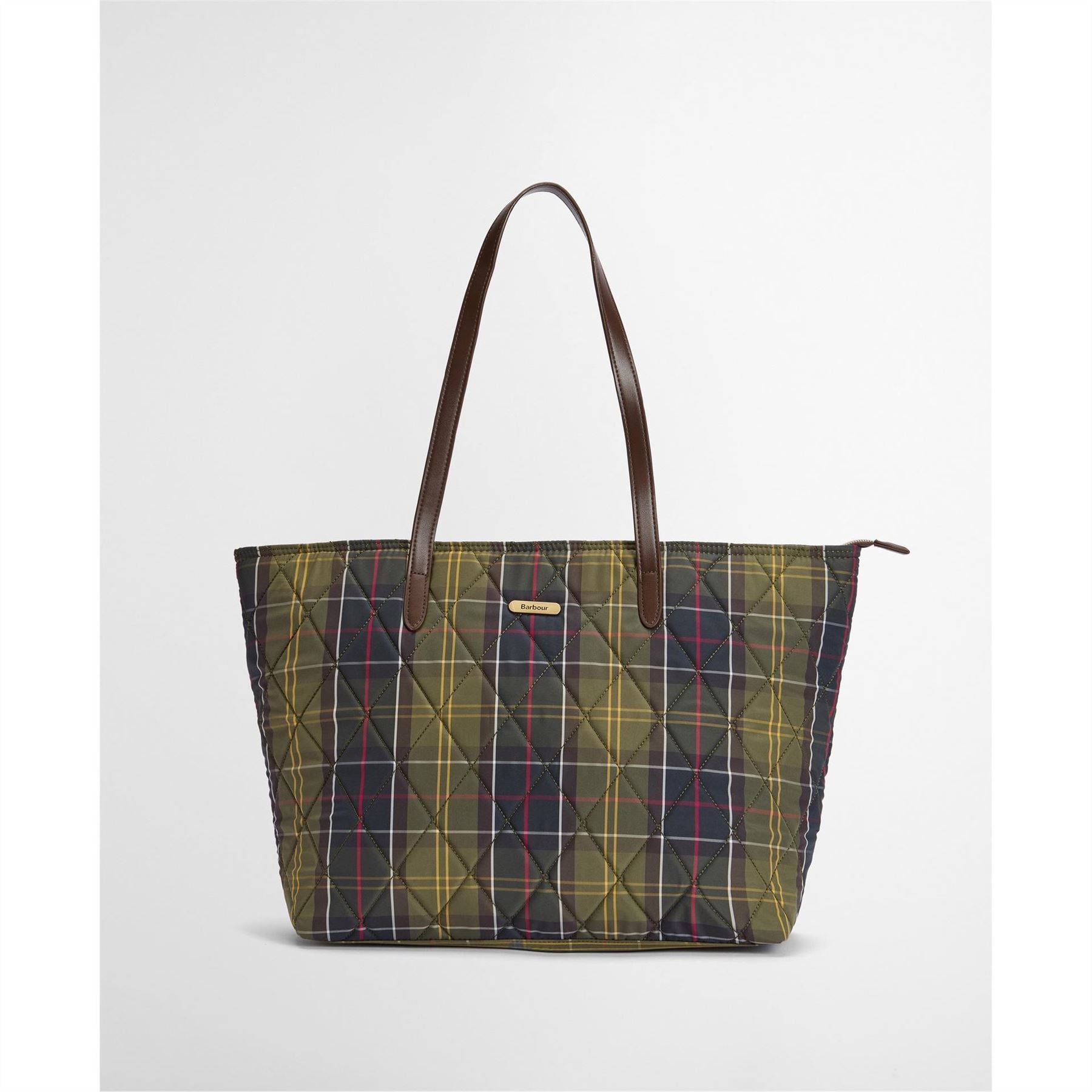 Barbour Wetherham Quilted Tartan Tote Bag