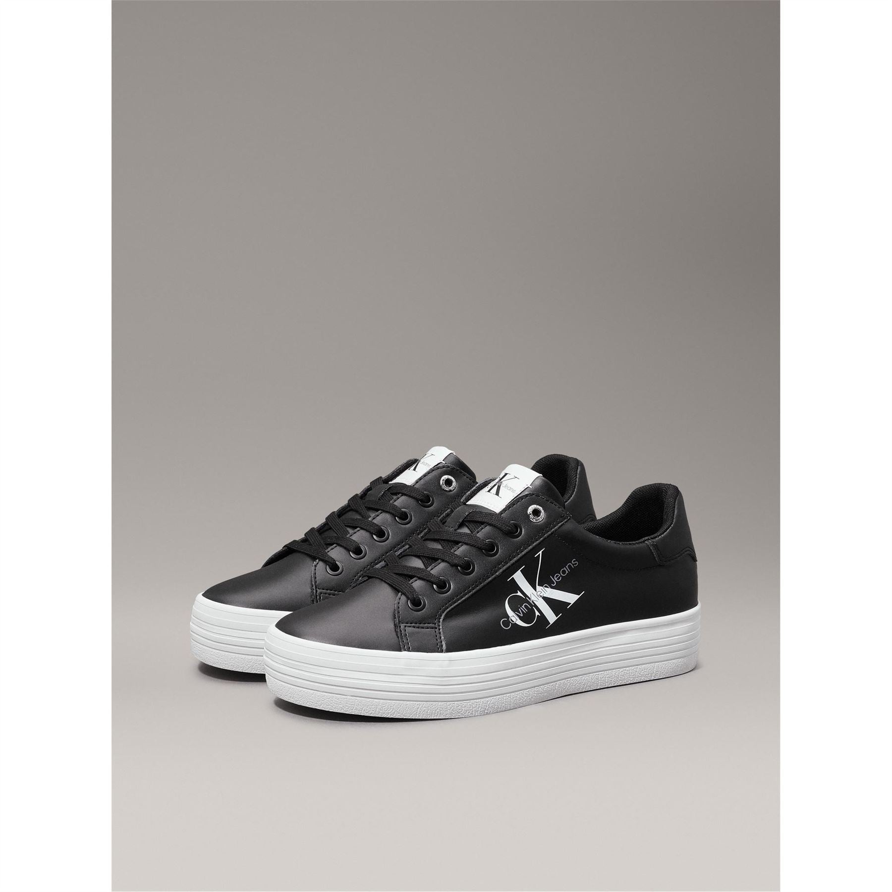 Calvin Klein Jeans Vulc Flatform Lace Up Low Top Trainers