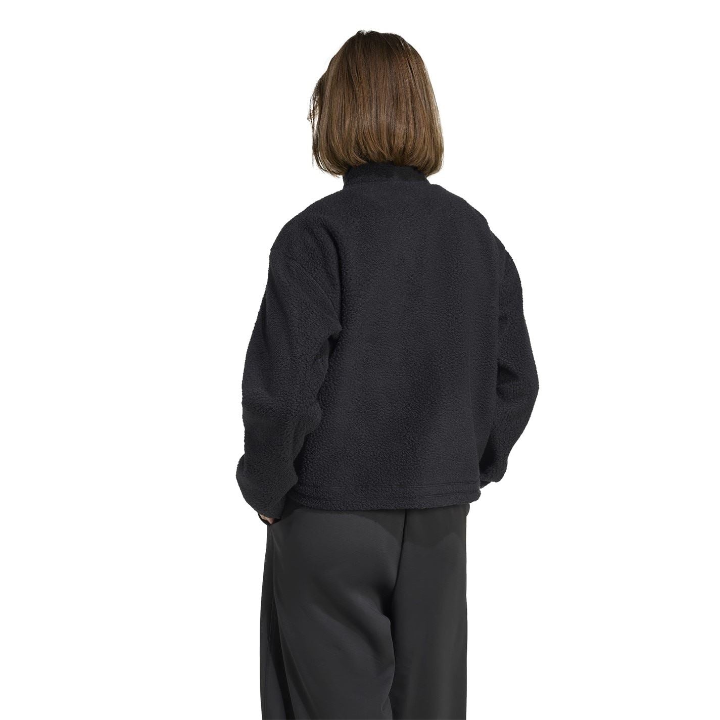 adidas Half-Zip Funnel Neck Long Sleeve Sweatshirt