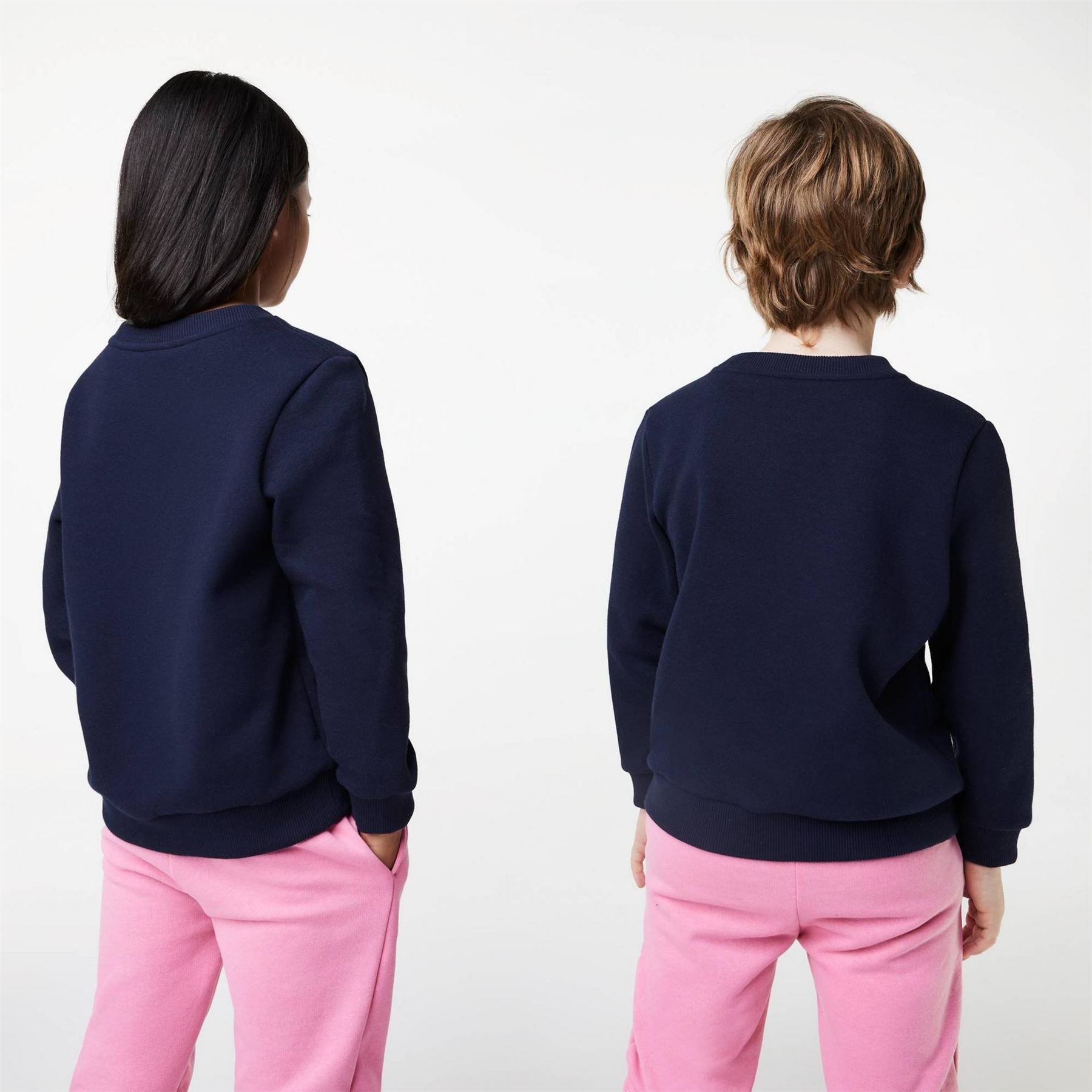 Lacoste Logo Fleece Crew Neck Sweater Juniors