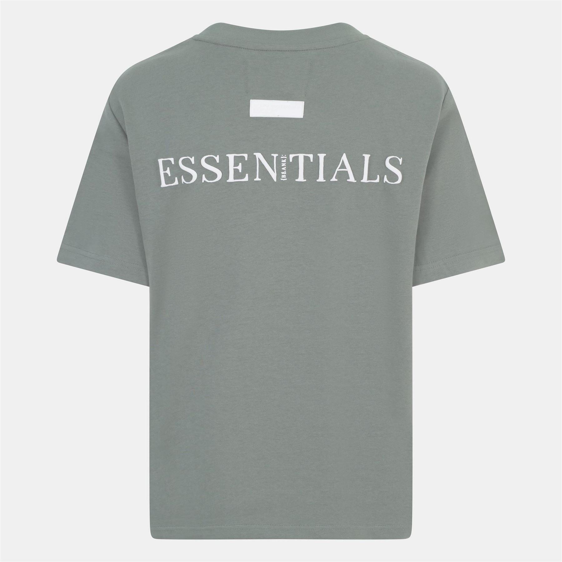 Blank Essentials Embroidered Text Graphic Crew Neck Short Sleeve Boyfriend T-Shirt