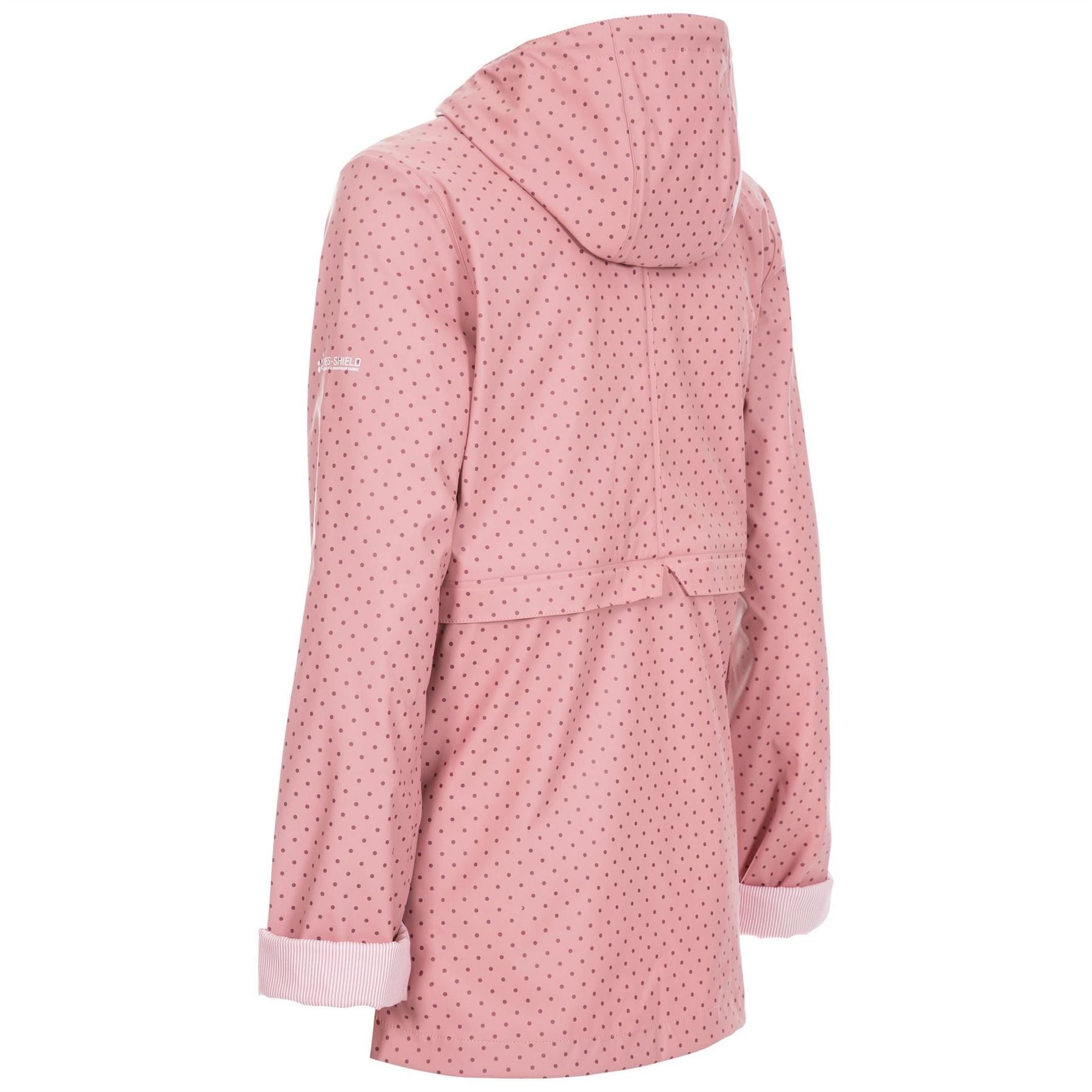 Trespass Splosh Hooded Rain Jacket with Ribbed Cuff