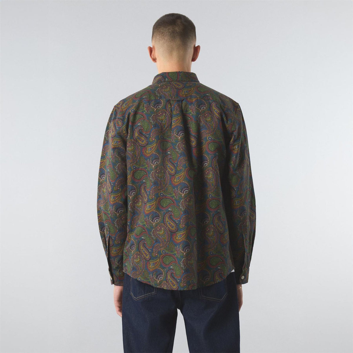 Pretty Green Anniversary Paisley Long Sleeve Patterned Shirt
