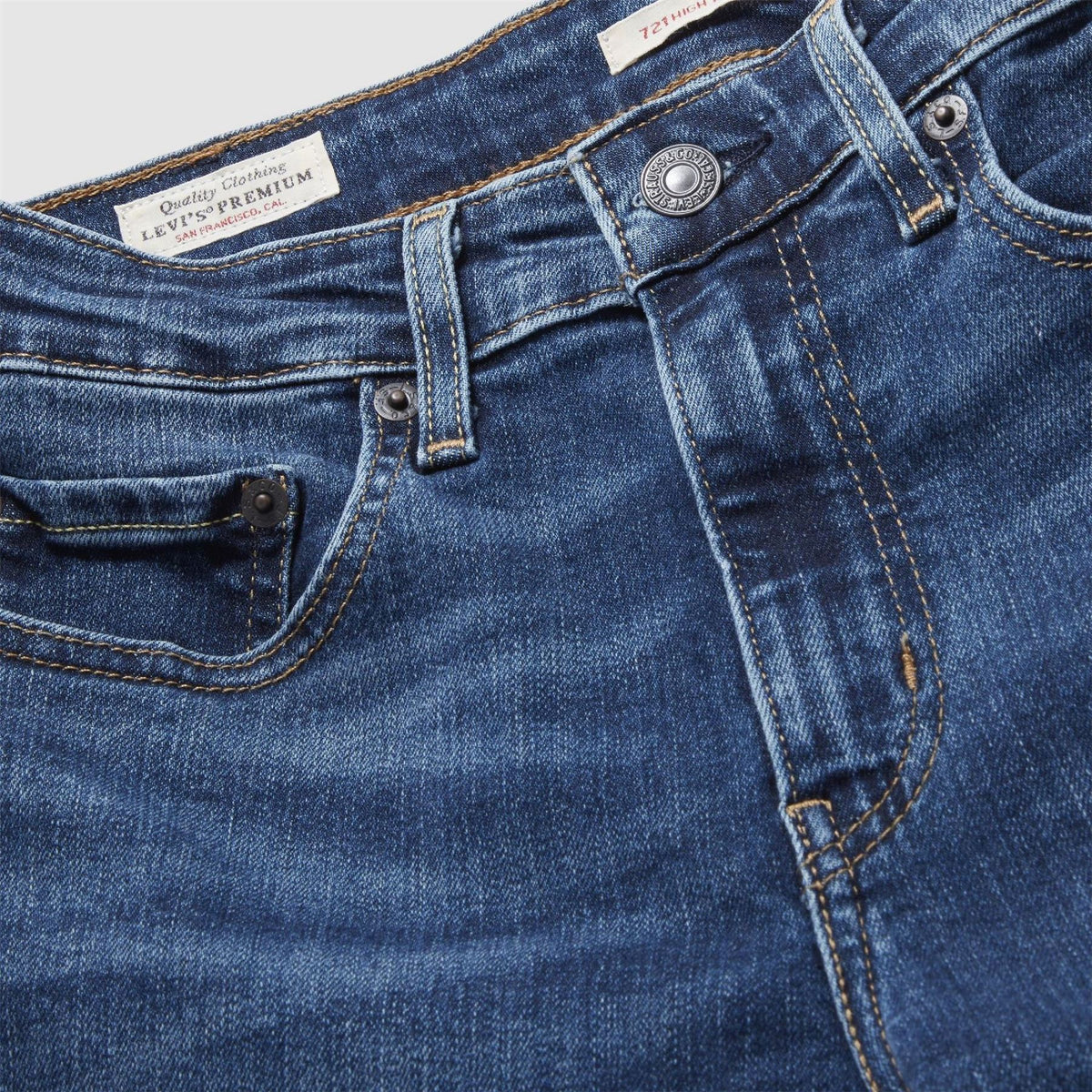 Levis 721 High Rise Skinny Blue Wave