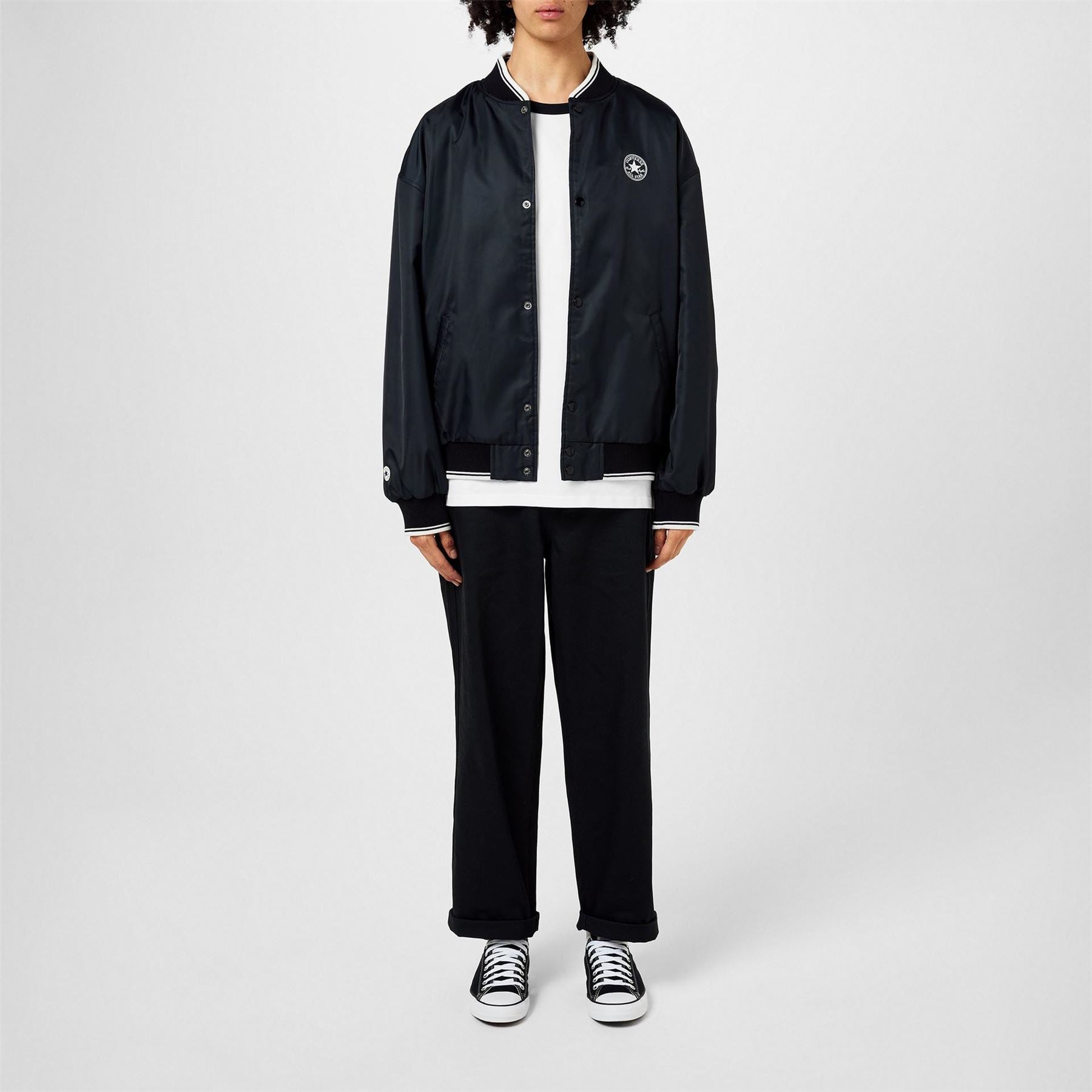 Converse Retro Snap Button Varsity Jacket