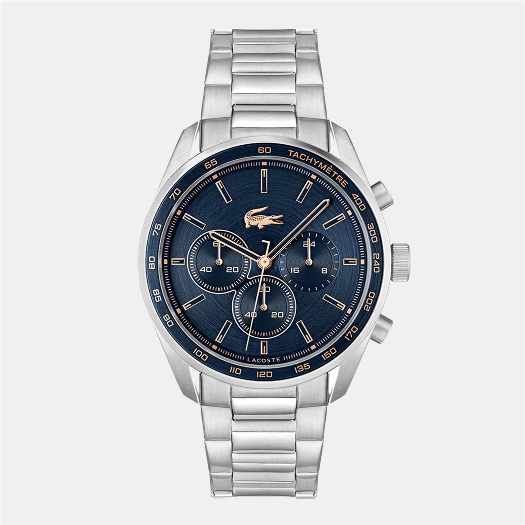 Lacoste Mens Boston Stainless Steel Chronograph Watch