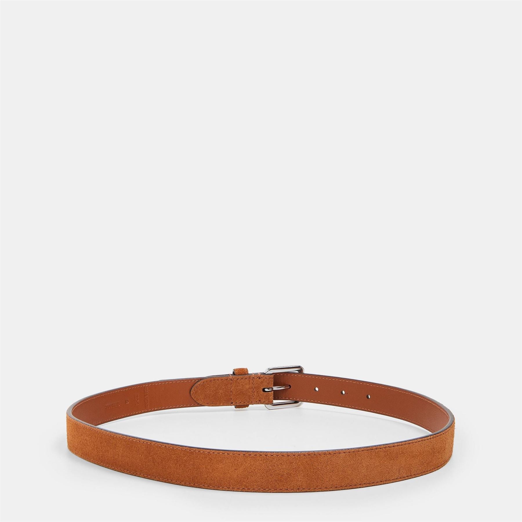 Lauren by Ralph Lauren Leather Logo Pin Buckle Belt