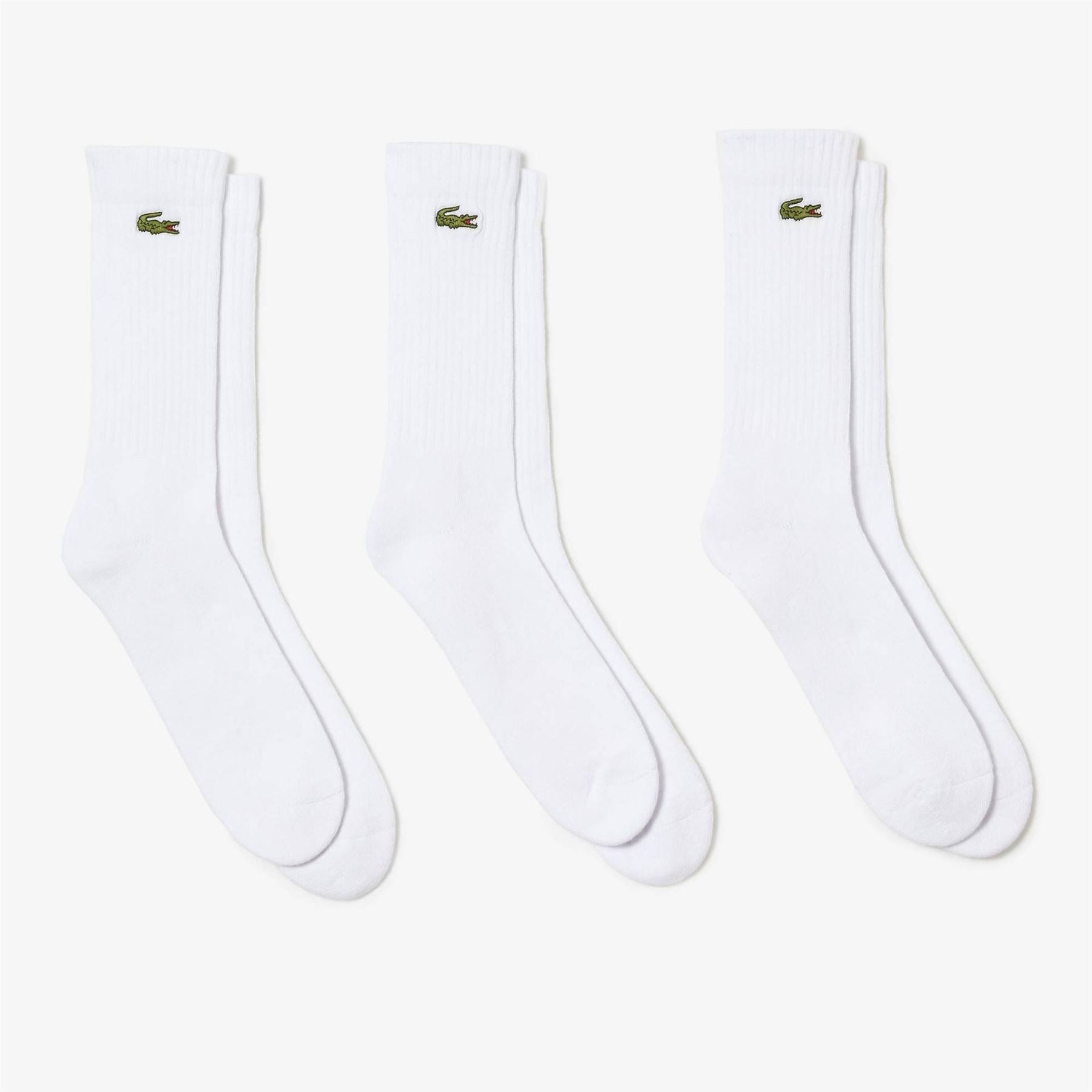 Lacoste Cotton Logo Crew Socks