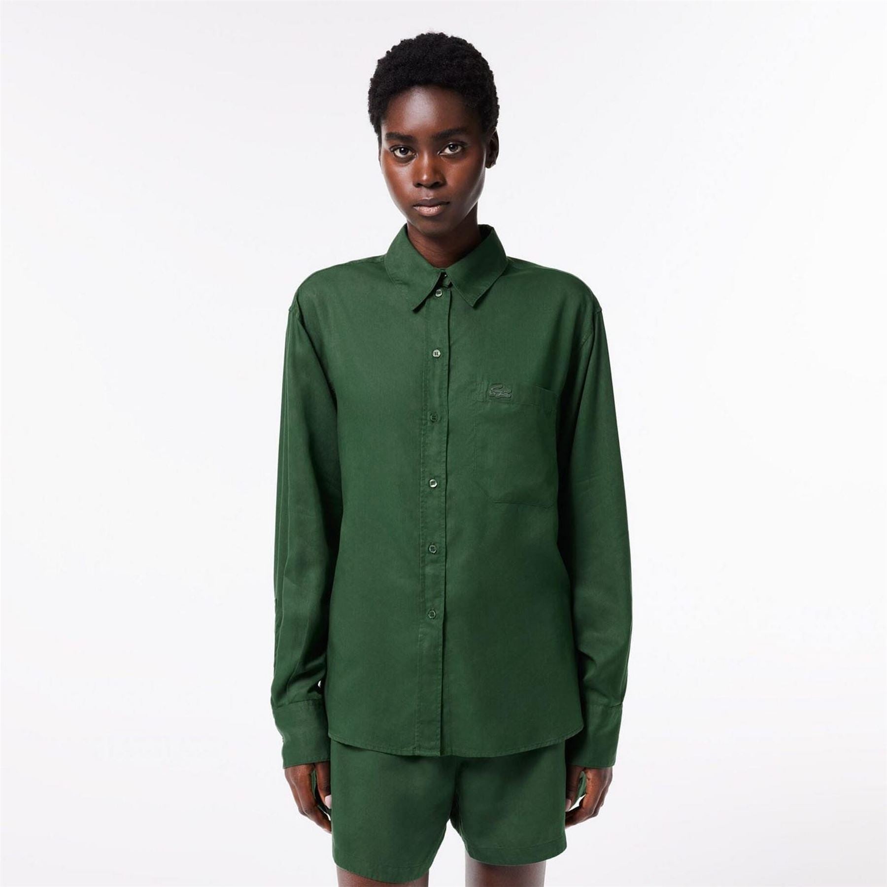 Lacoste Oversized Lyocell Shirt