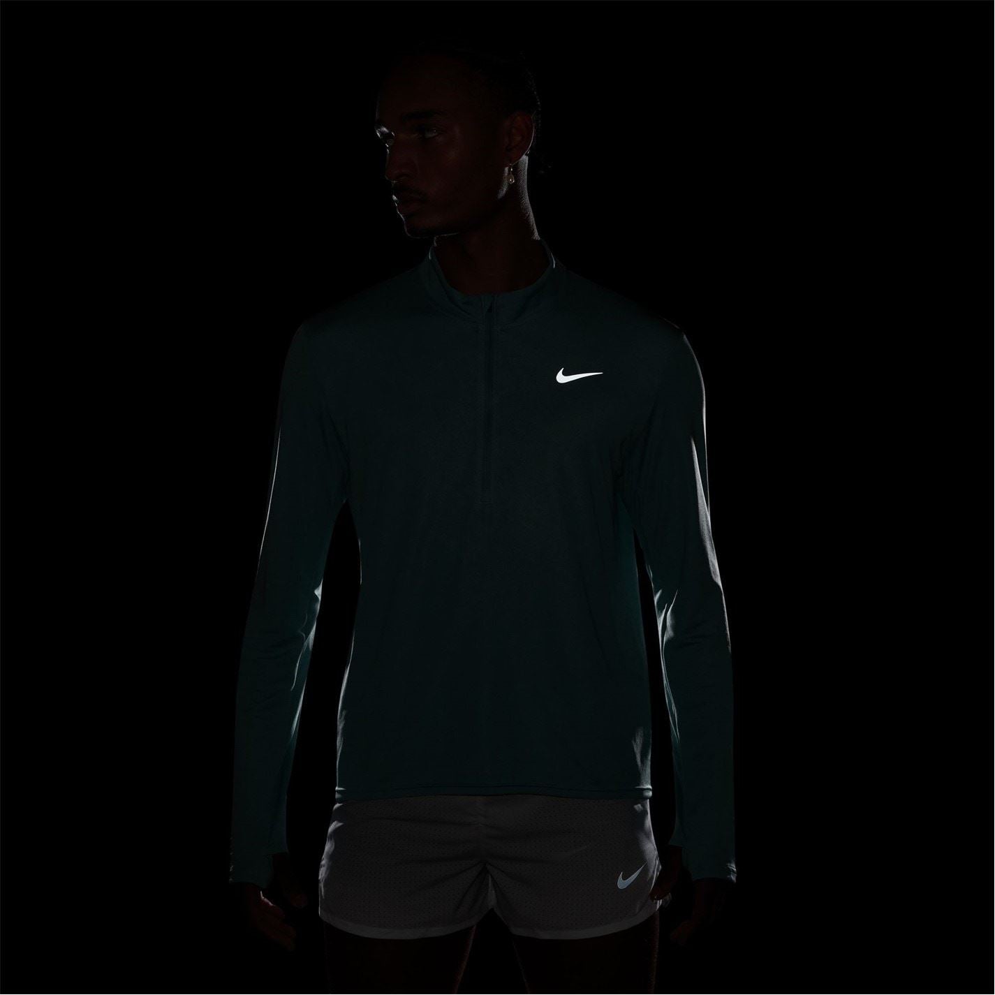 Nike Mens Half Zip Core Long Sleeve Running Top
