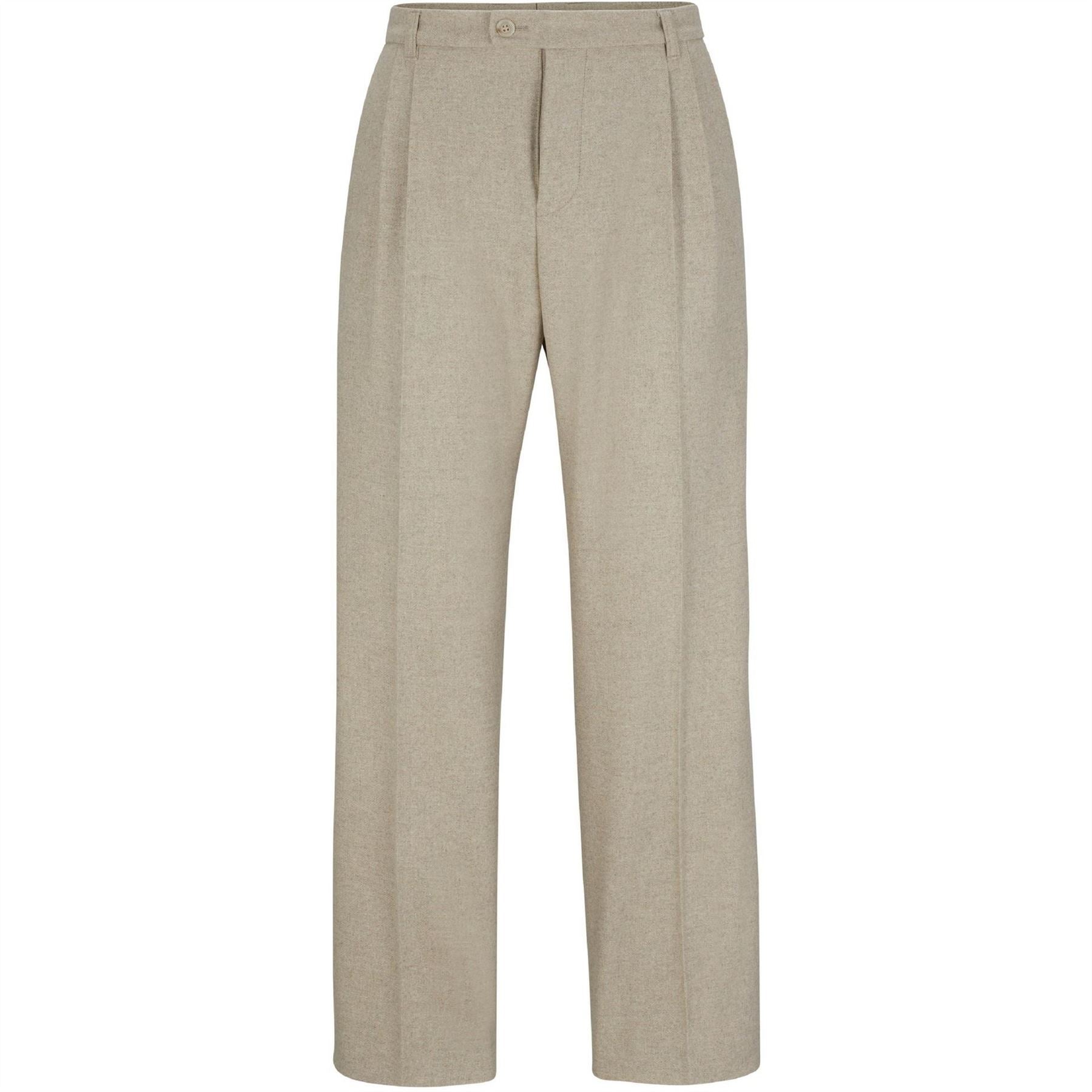 Boss C Kris Solid Patterned Slim Straight Trousers